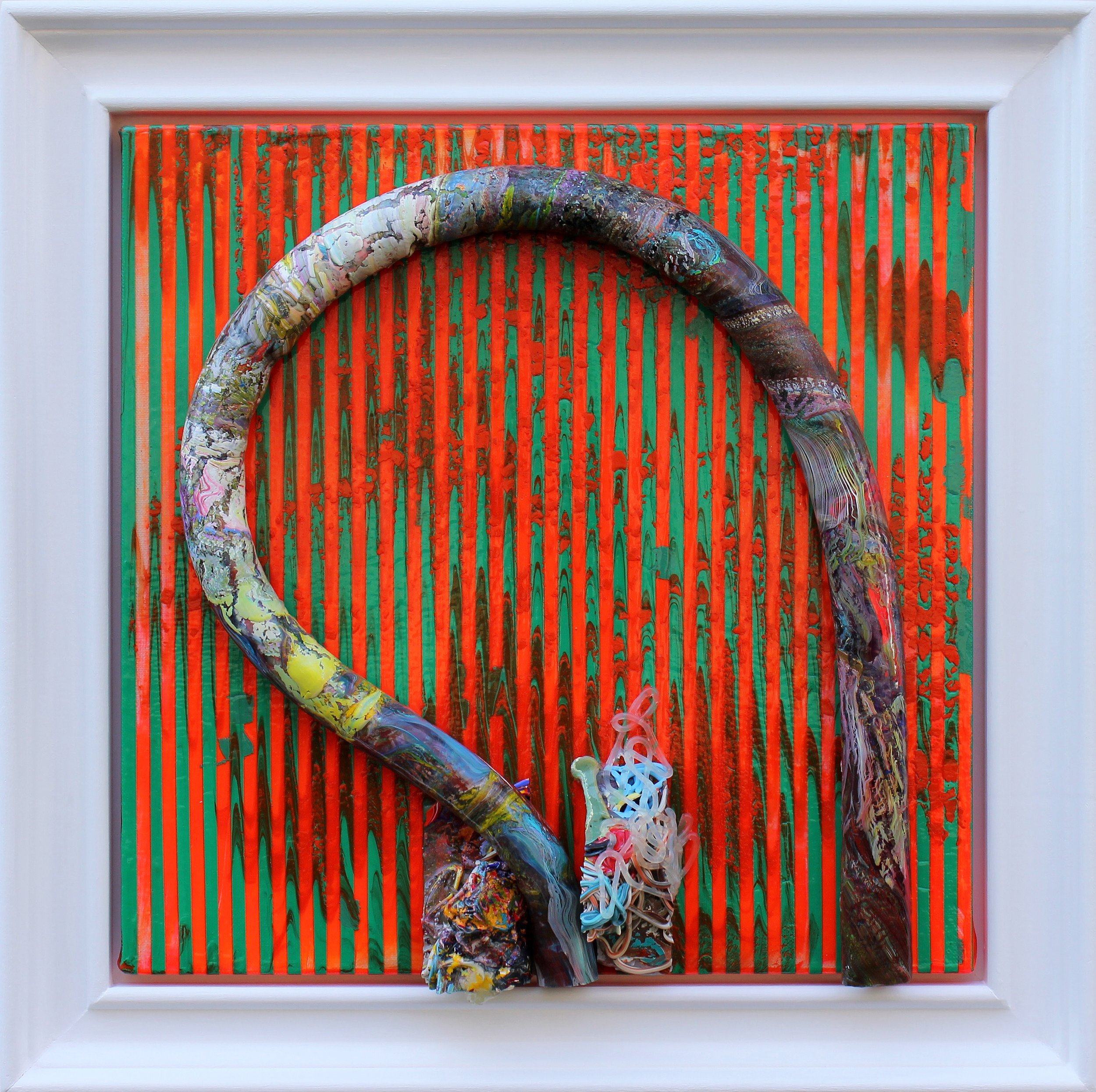 Seeing Portrait of a Mark Series (38 cm x 38 cm x 8 cm) (50 cm x 50 cm x 8 cm) Framed 2015