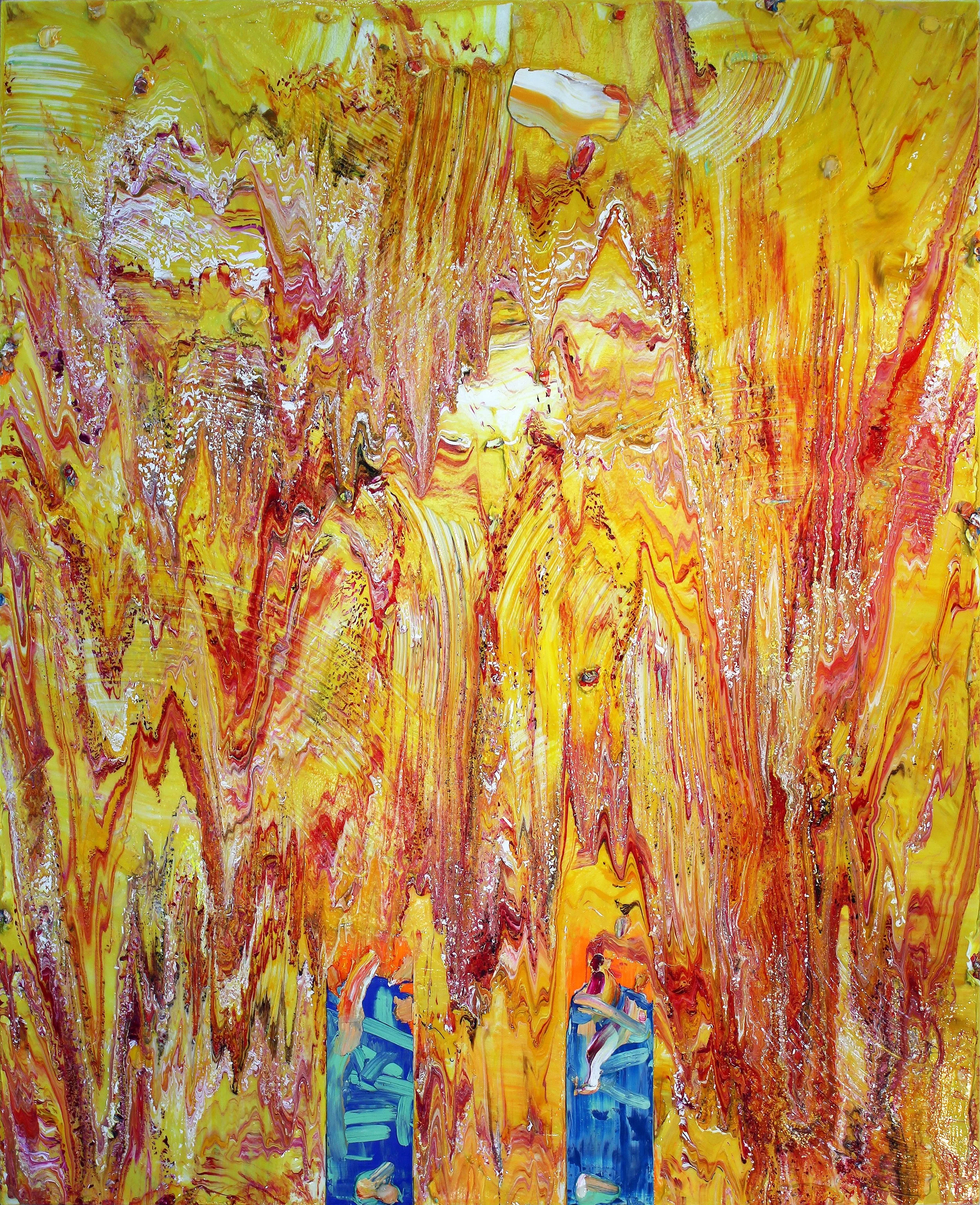 Yellow T (244 cm x 198 cm) 2015