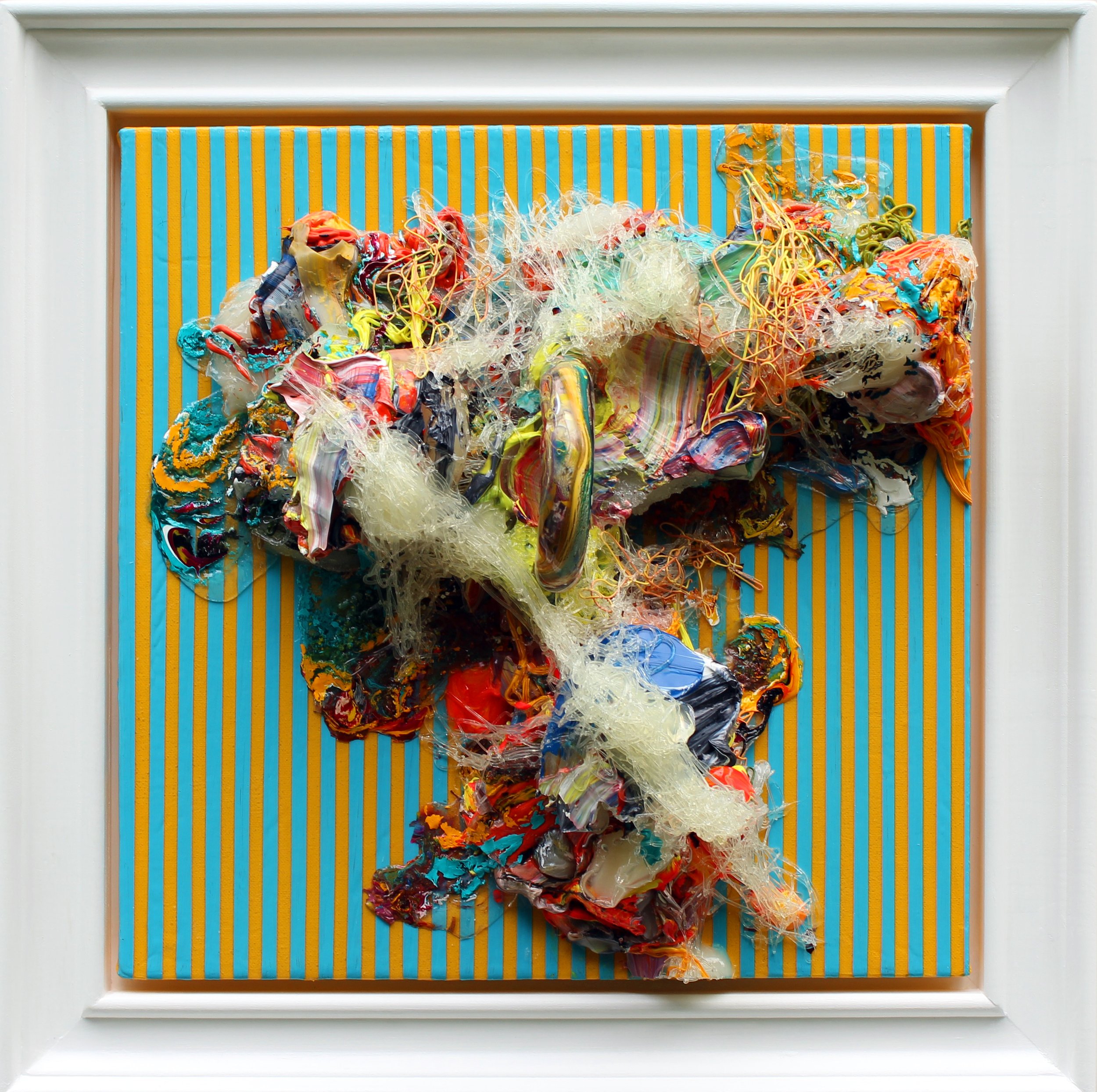 Ore Portrait of a Mark Series (38 cm x 38 cm x 10 cm) (50 cm x 50 cm x 10 cm) Framed 2015