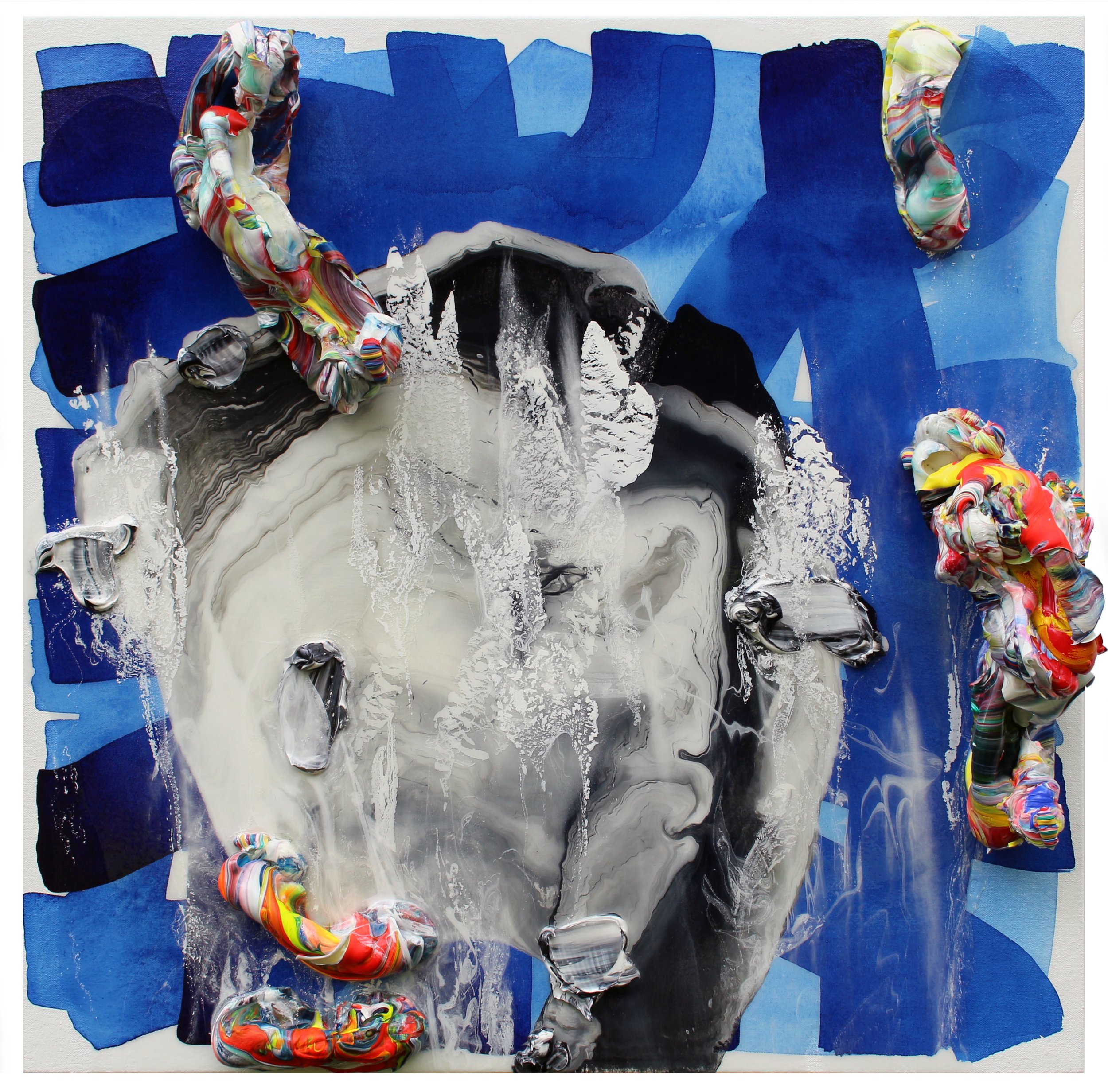 Rally (76 cm x 76 cm x 10 cm) 2017