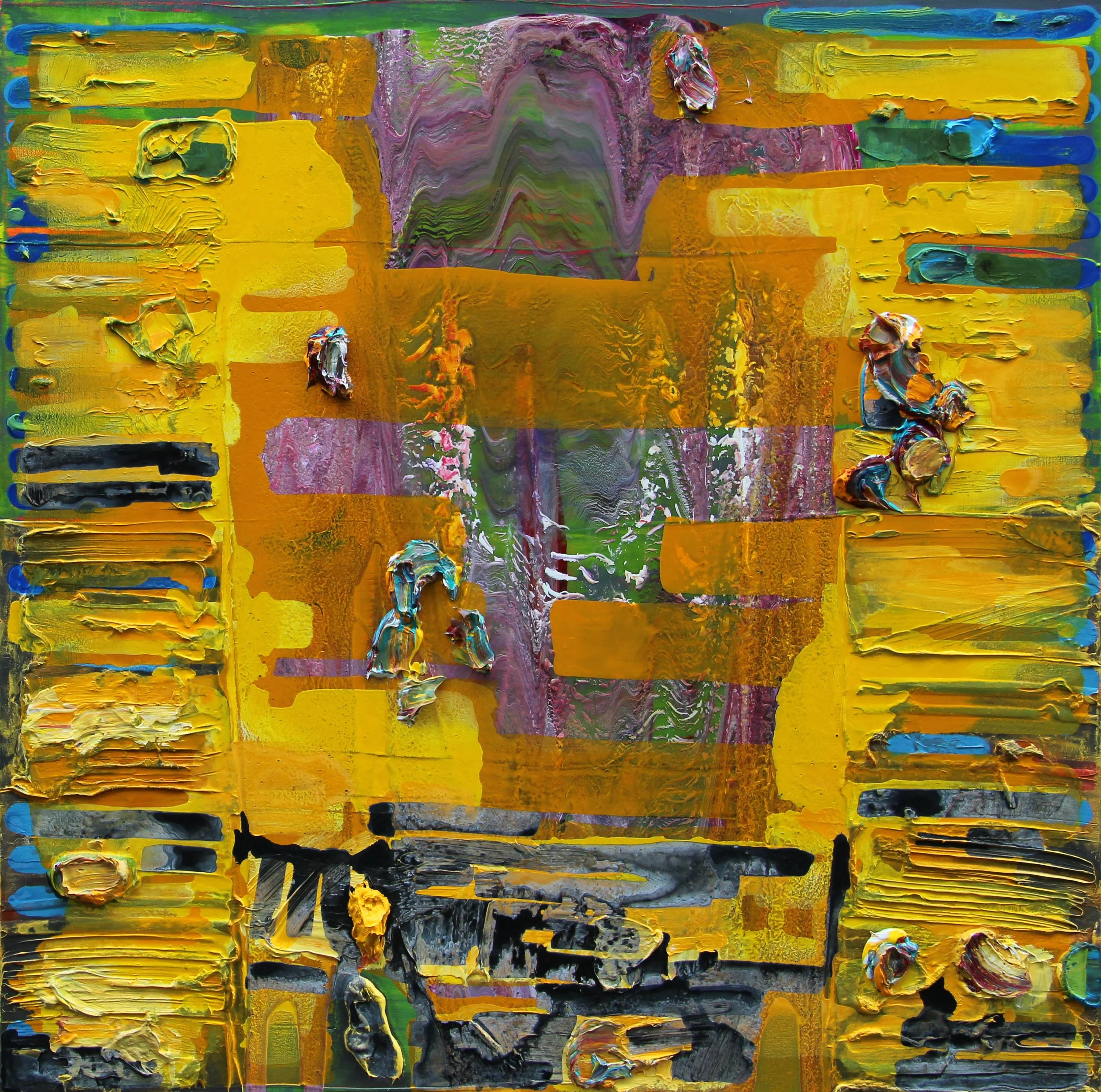 Yellow End (102 cm x 102 cm) 2013