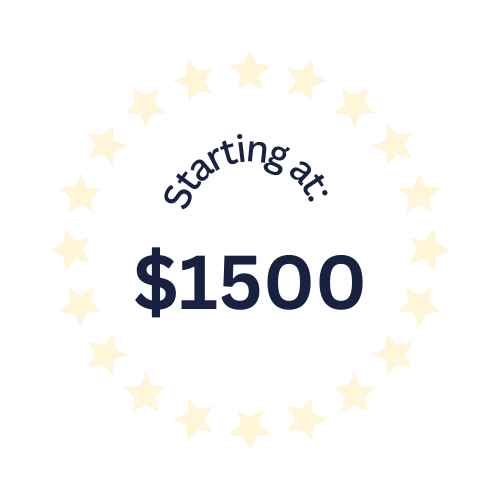 Website services starting at $1,500