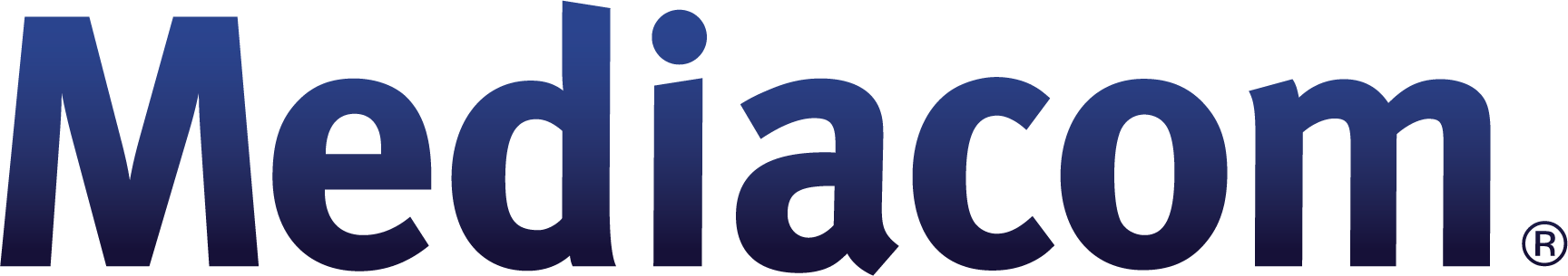 Close-up of a blue and black logo.