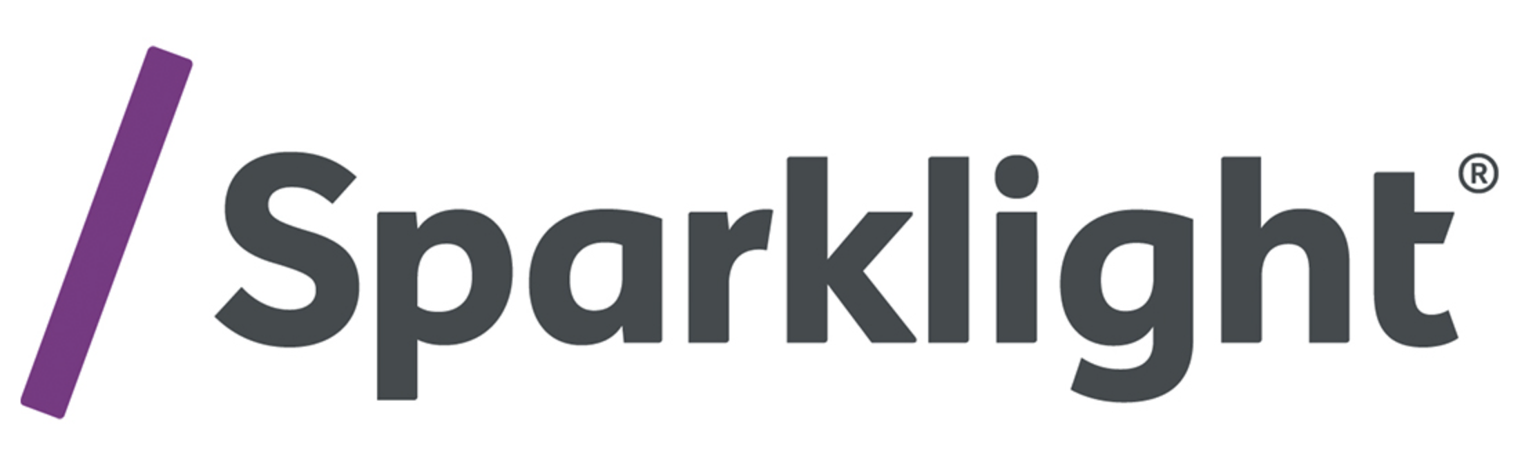 SparkMatch logo with a purple slash and gray text