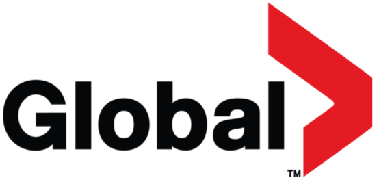 The image features the logo of a company named 'Global', with bold black letters and a red arrow pointing to the right.