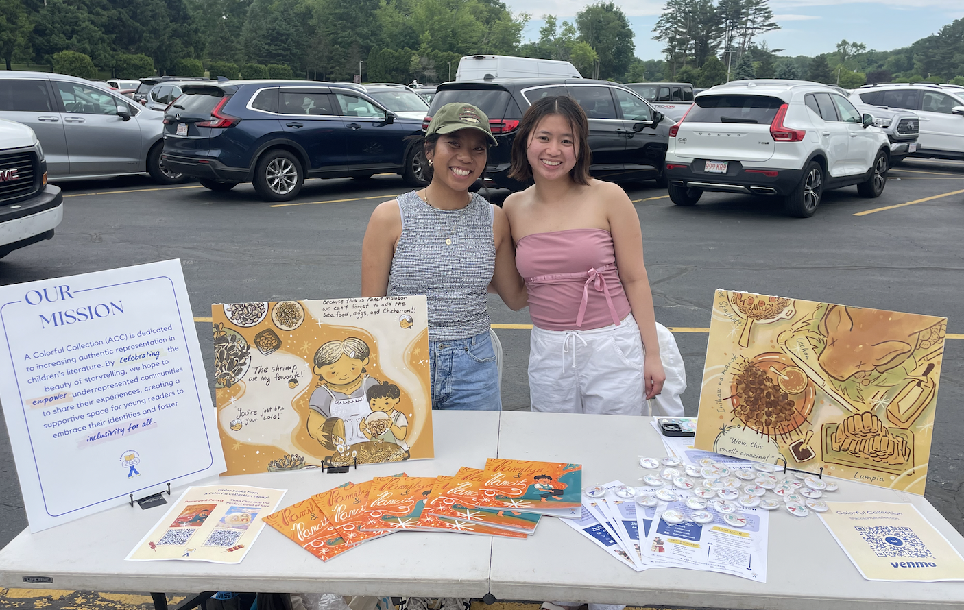 Tabling at PAMANA's Philippine Independence Day Celebration, where we SOLD OUT of Pamilya & Pancit books! 