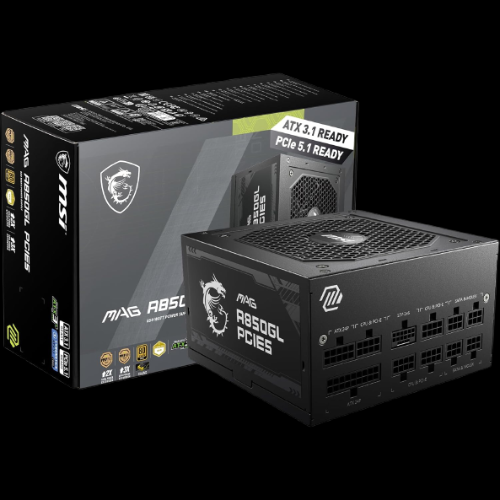 MSI MAG A850GL PCIE5 850W 80 Plus Modular Power Supply