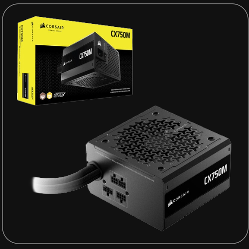 CORSAIR CX750M 750W Cybenetics Bronze Semi-Modular Power Supply