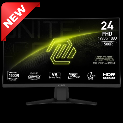 MSI MAG 244C 23.6" Full HD HDR 180 Hz Curved Gaming Monitor