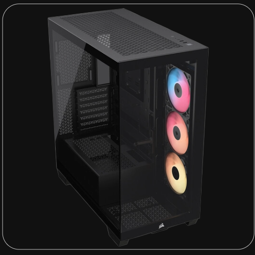 CORSAIR 3500X RS-R ARGB Mid-Tower ATX Desktop Case (Black)