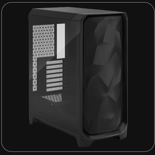 Fractal Design Meshify 3 Mid-Tower Case (Black with Tinted Tempered Glass)