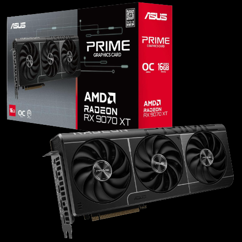 ASUS PRIME Radeon RX 9070 XT 16GB 256-Bit GDDR6 PCI Express 5.0 RDNA 4 Graphics Card PRIME-RX9070XT-O16G