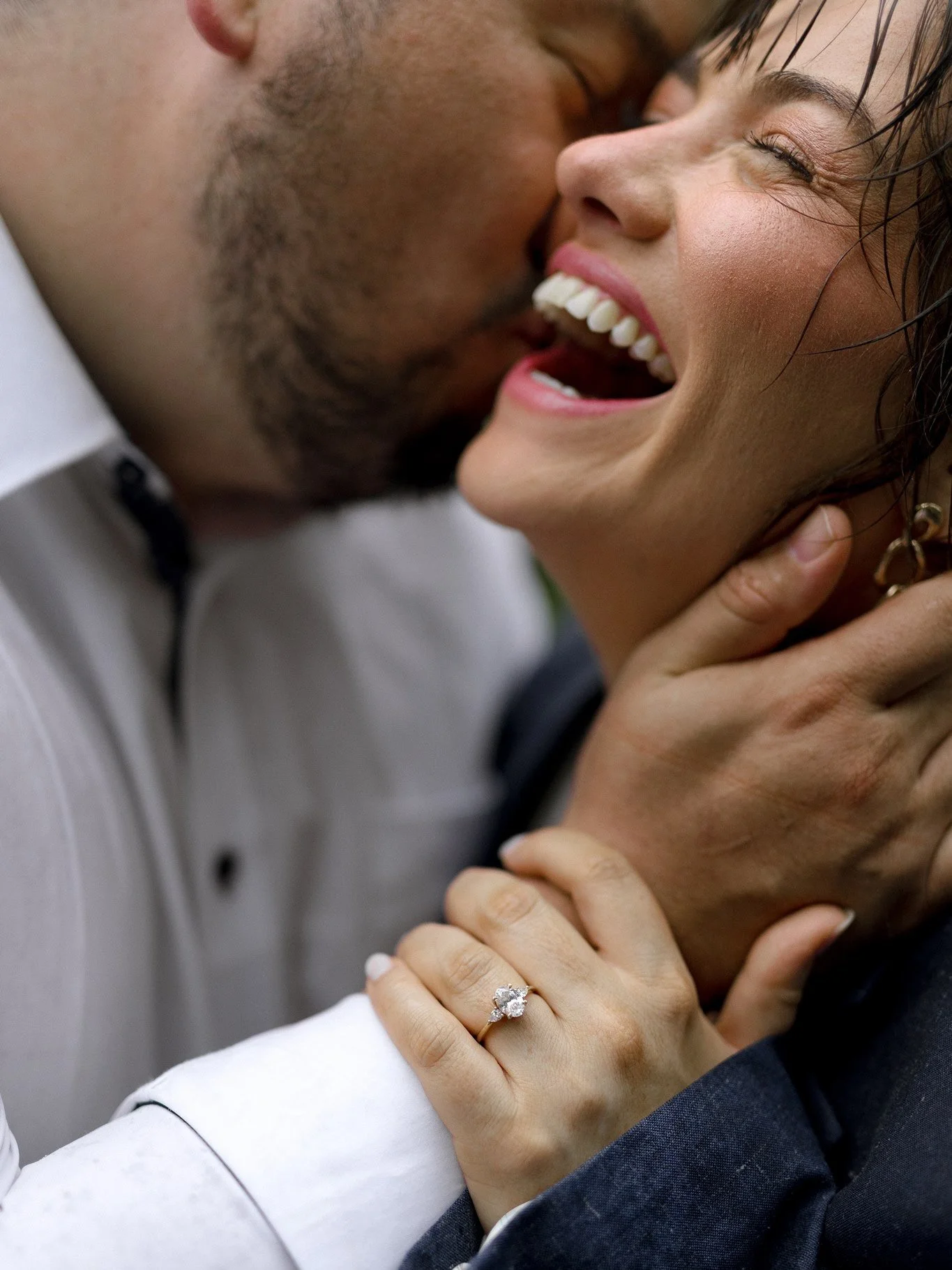 Saved this rainy day engagement for a rainy day 🥰
Brenna and Nick are a dream and made us all feel like we were in a rom com! 

Shot on digital and film🖤
