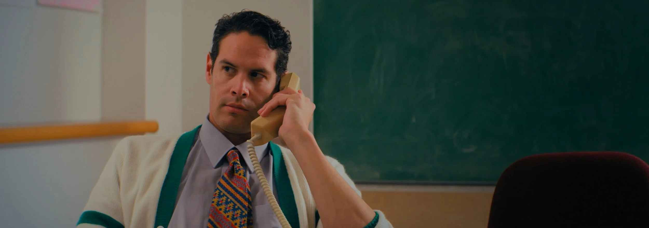 	
there are no squirrels in lethbridge. a still image from the indie film production. directed by conner christmas, starring nick bohle - co written by conner christmas and nick bohle. pictured is actor Dallas Soonias