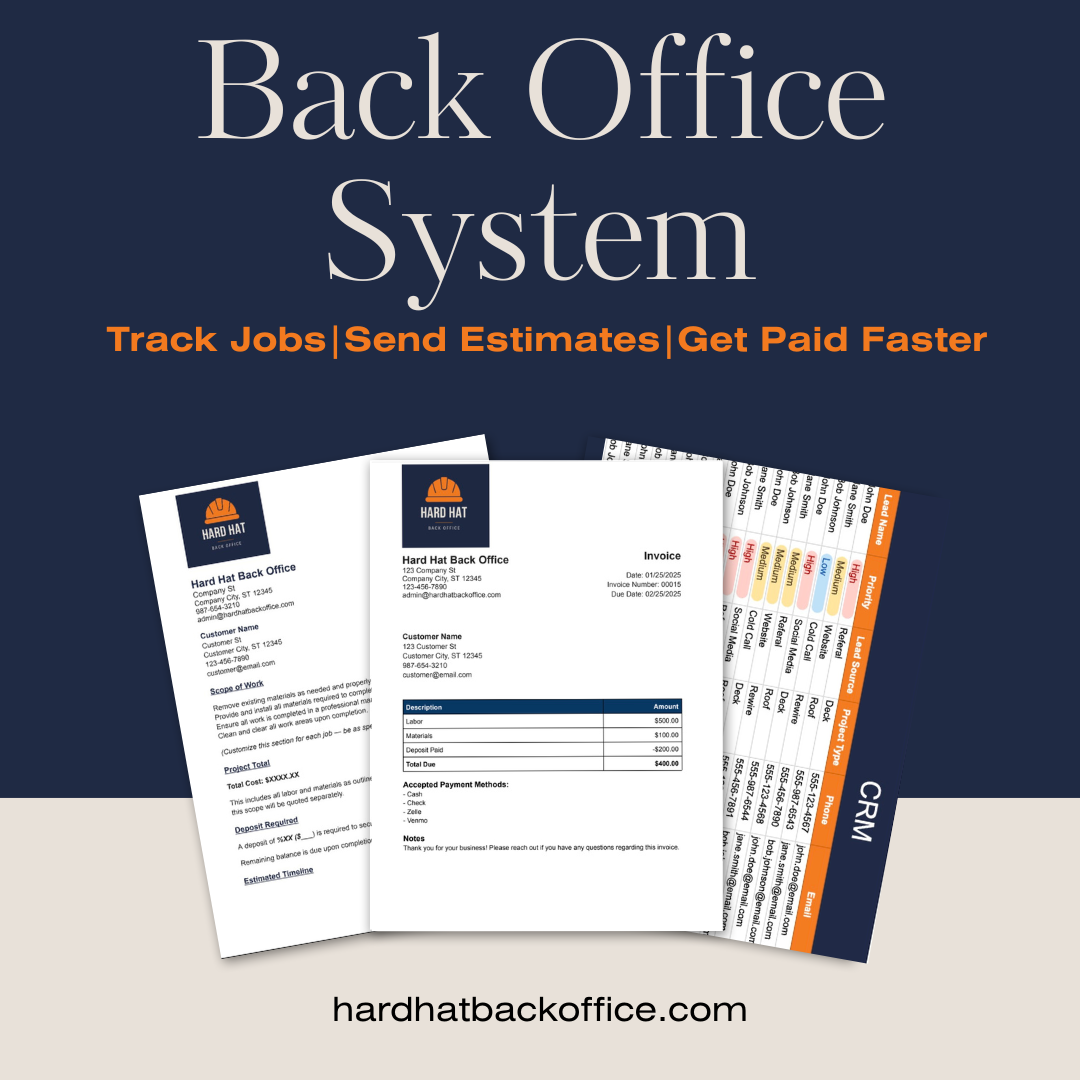 Hard Hat Back Office System