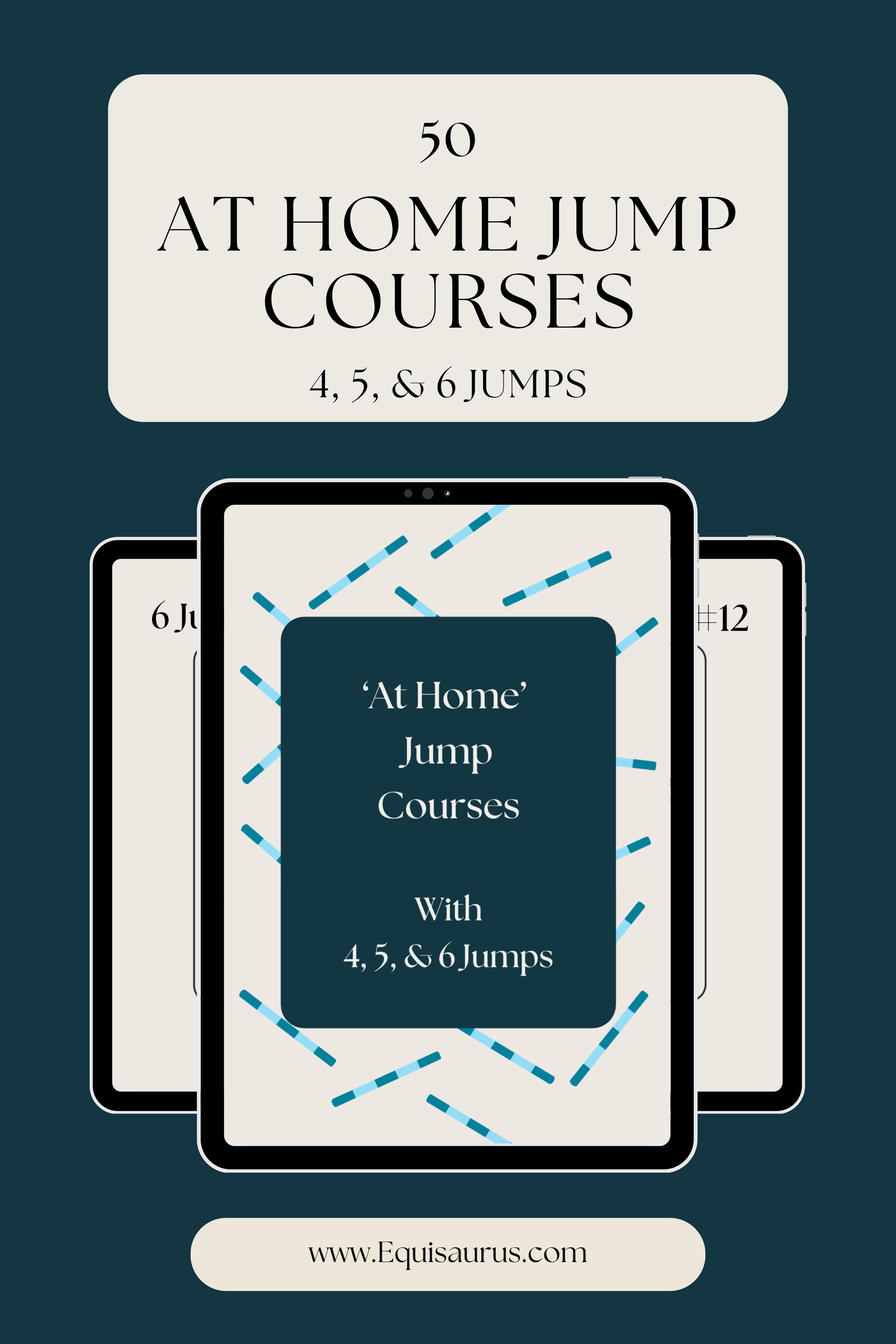 50 'At Home' Jump Courses (4, 5, and 6 Jumps) - Digital Download