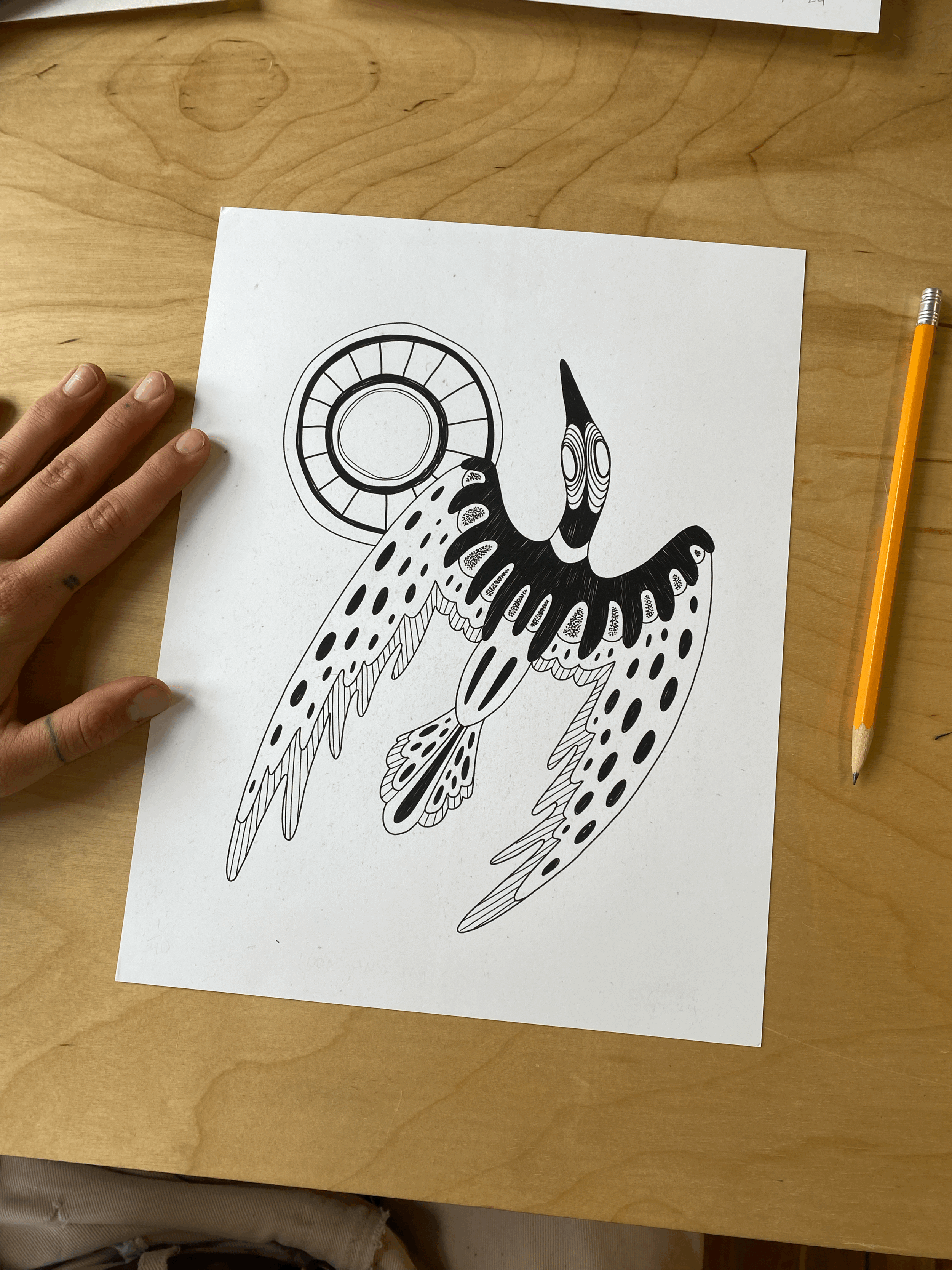 "loon and my sun" print