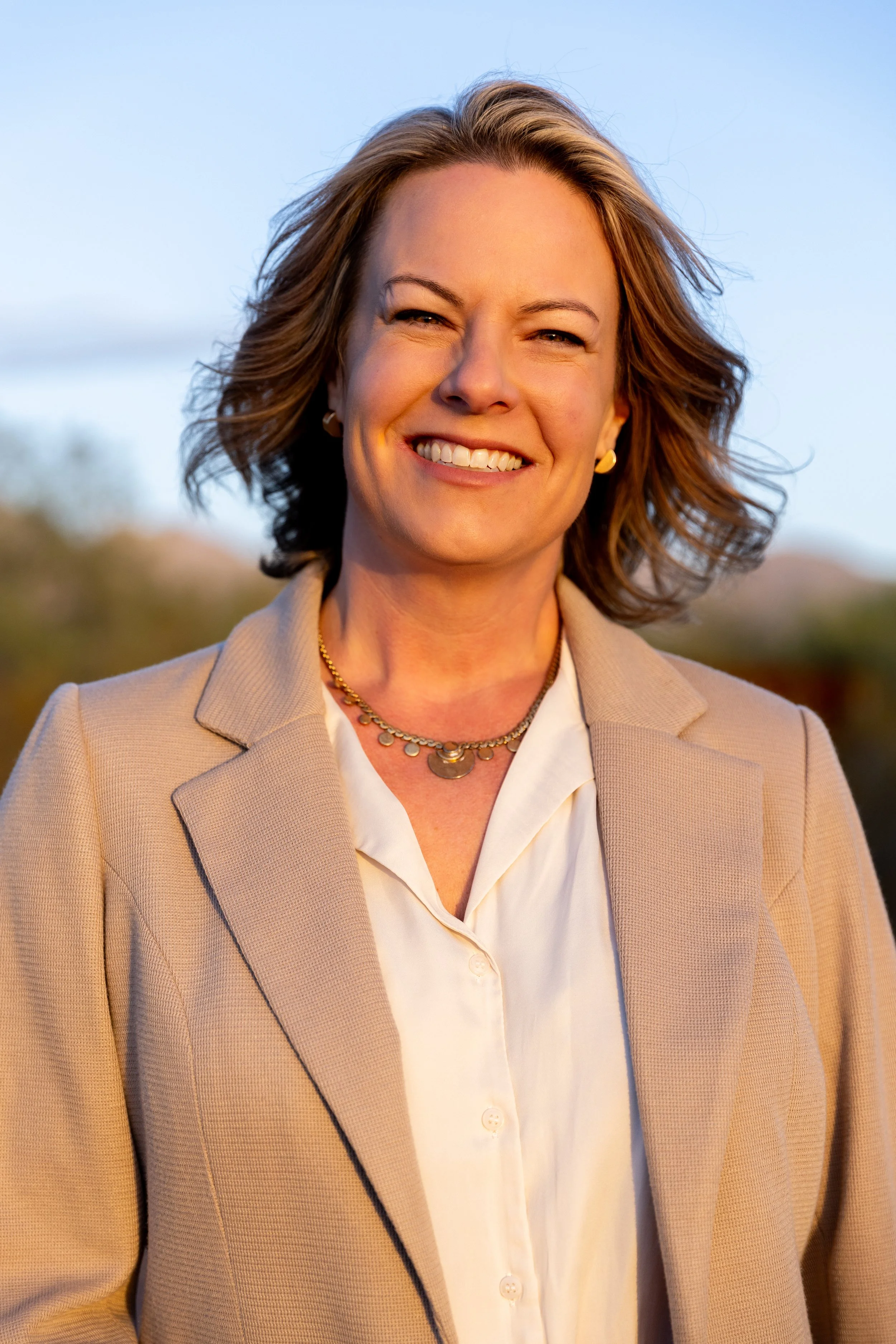 A headshot of Michelle Meyers, the founder of Retreat Architect.