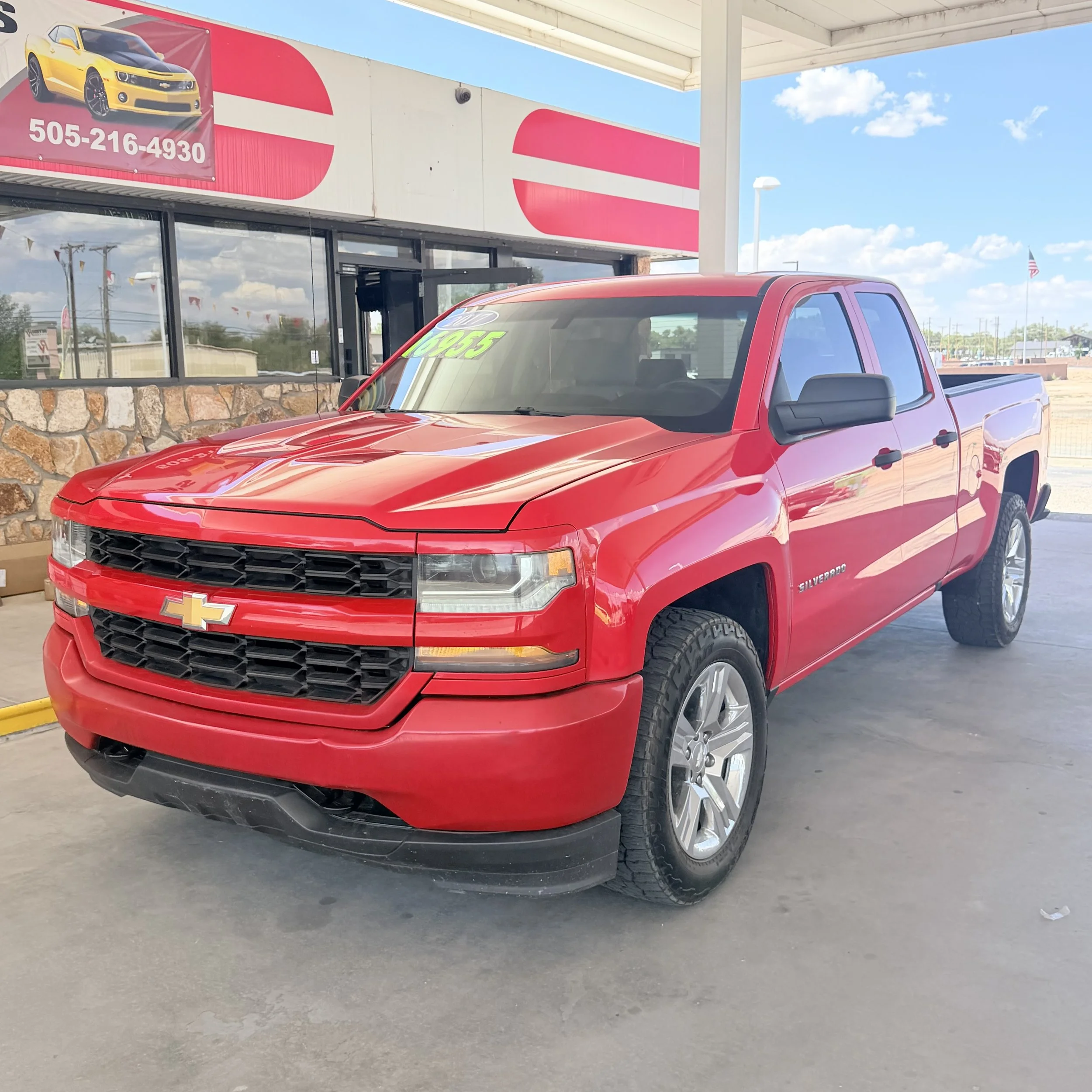 RED 2017 Chevrolet Silverado (156,046 miles) $16,955