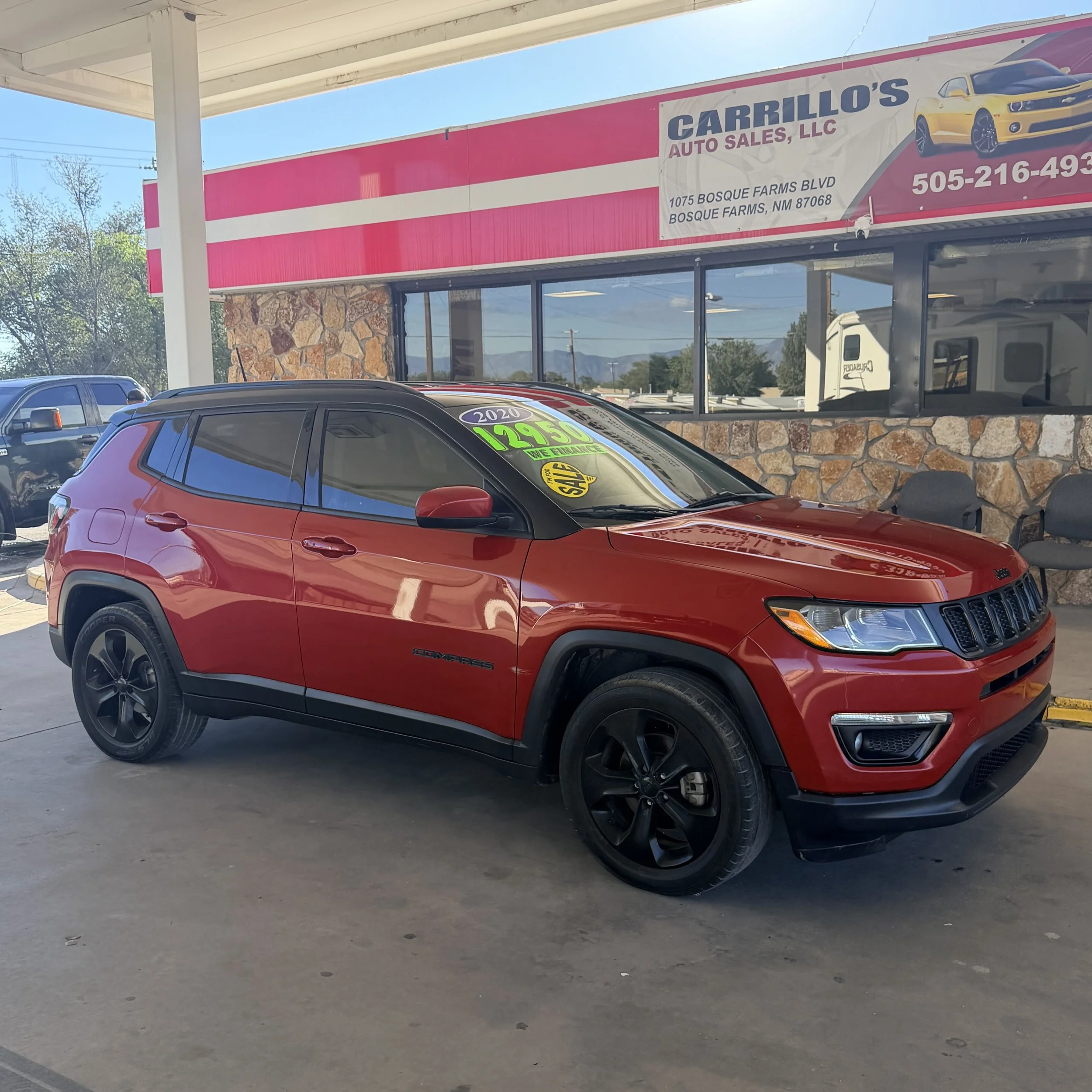 Red 2020 Jeep Compass (96,060 miles) $12,950