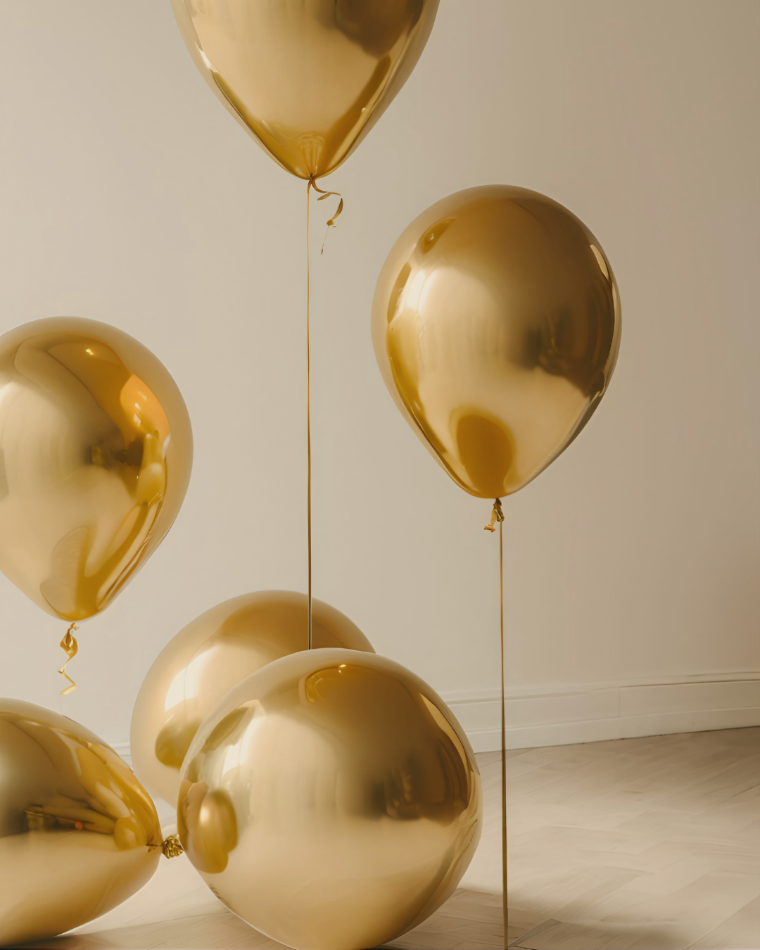 Gold Balloons Delivered upon booking