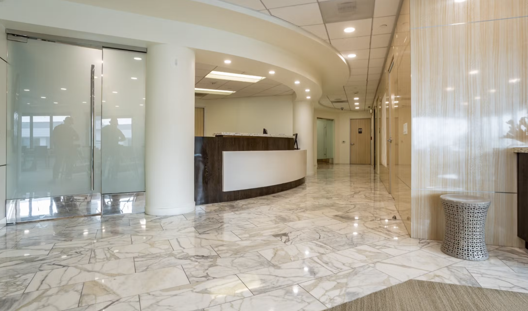 Reception area at Baloboa Medical House.