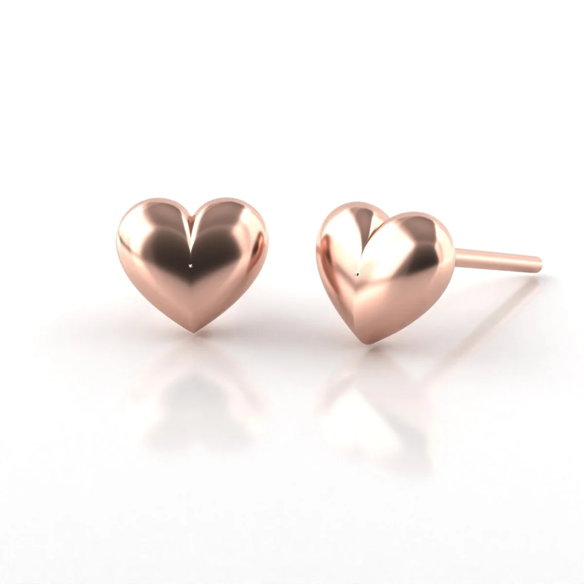 Petite Heart Stud Earring
