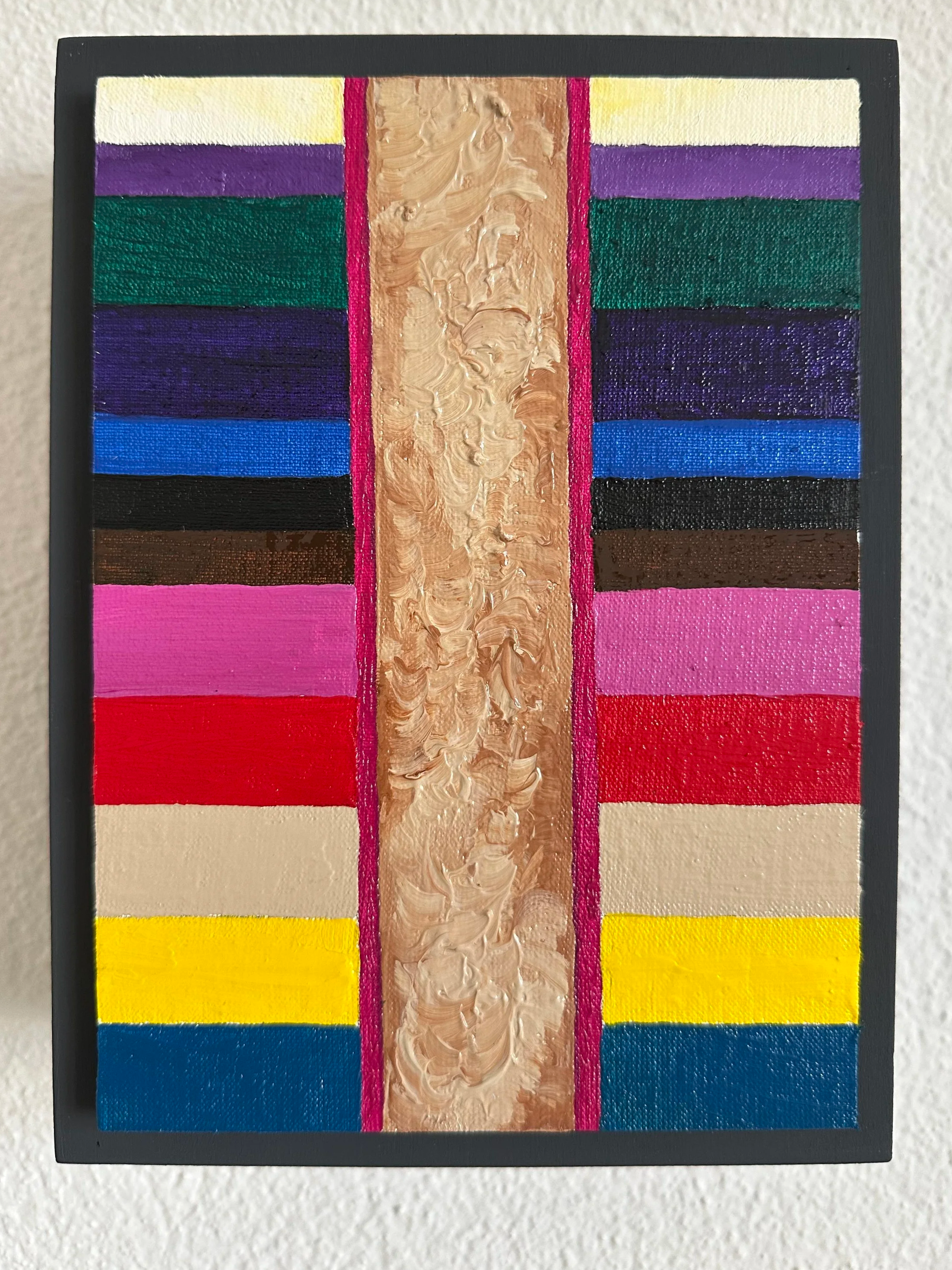 "hidden truth" - "vertical", Oil on Wood, 2026