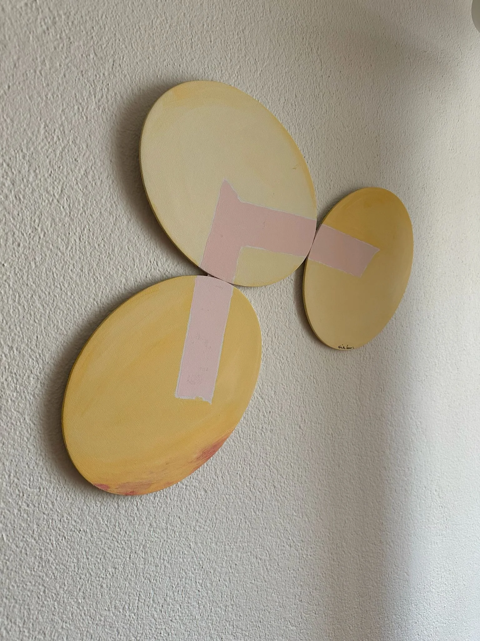 "Three in one", tempera on canvas, 2024