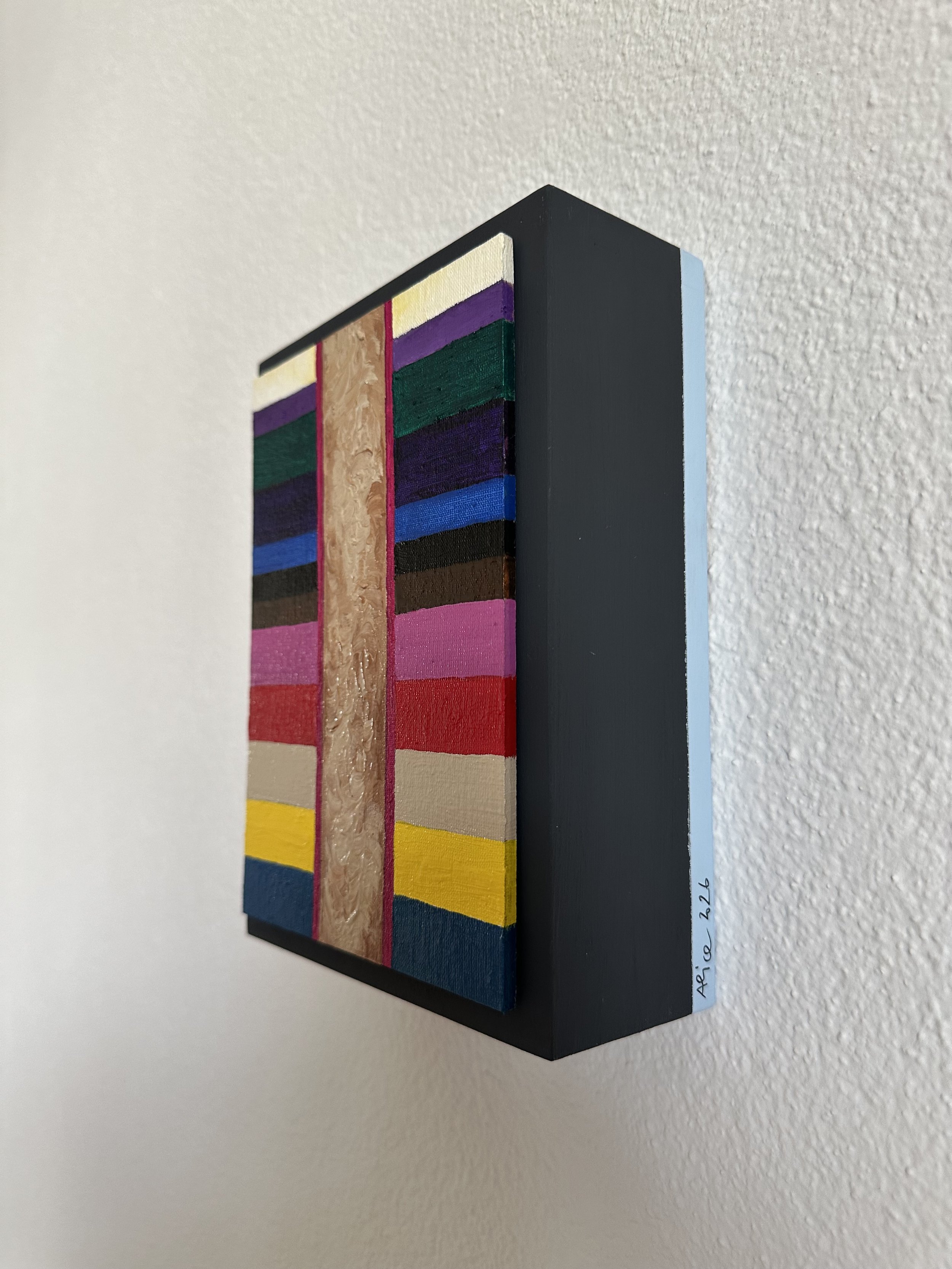 "hidden truth" - "vertical" Oil on Wood, 2026