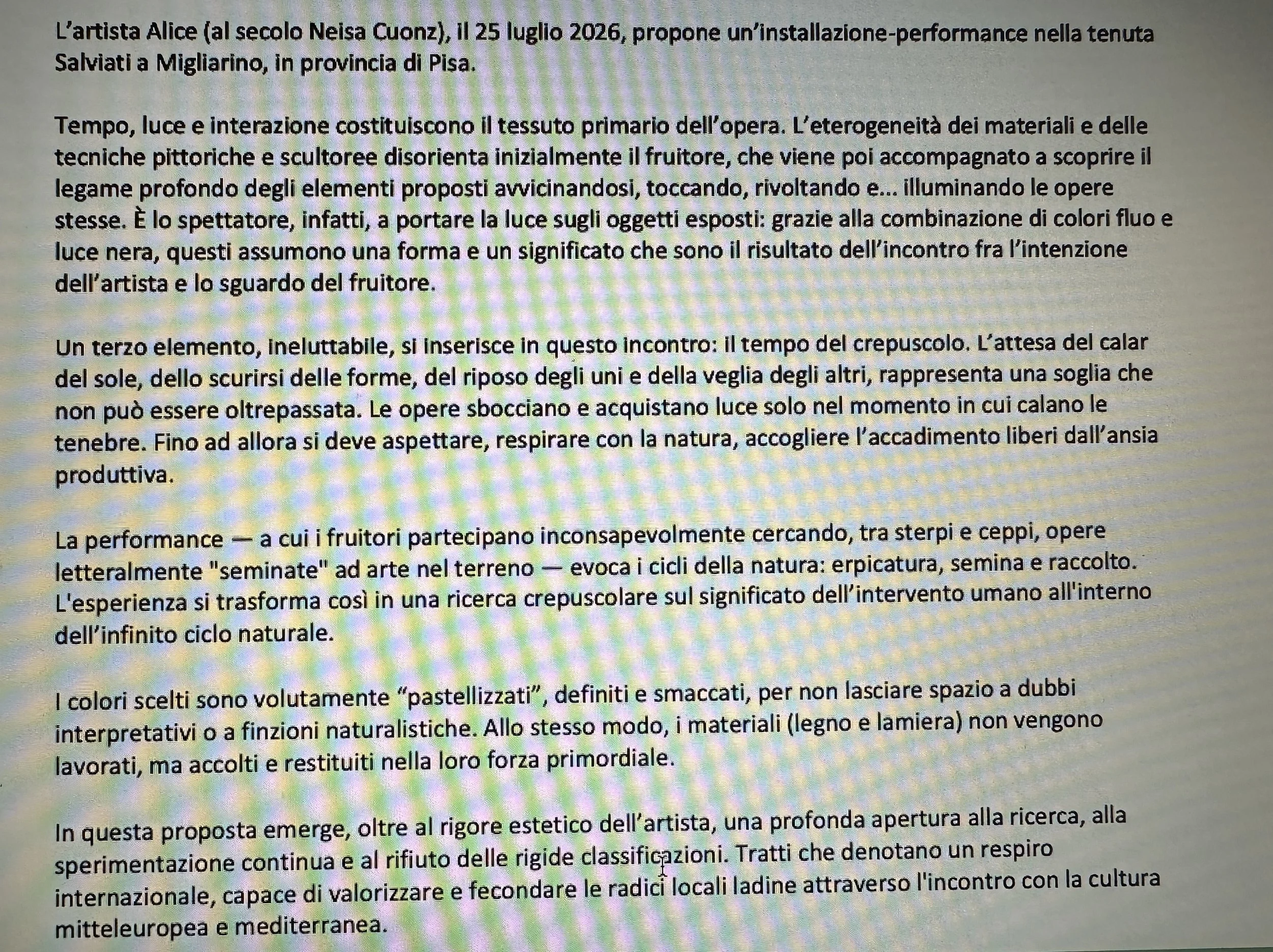 Art criticism, "Un' estate al mare", Gianluca Barbanotti