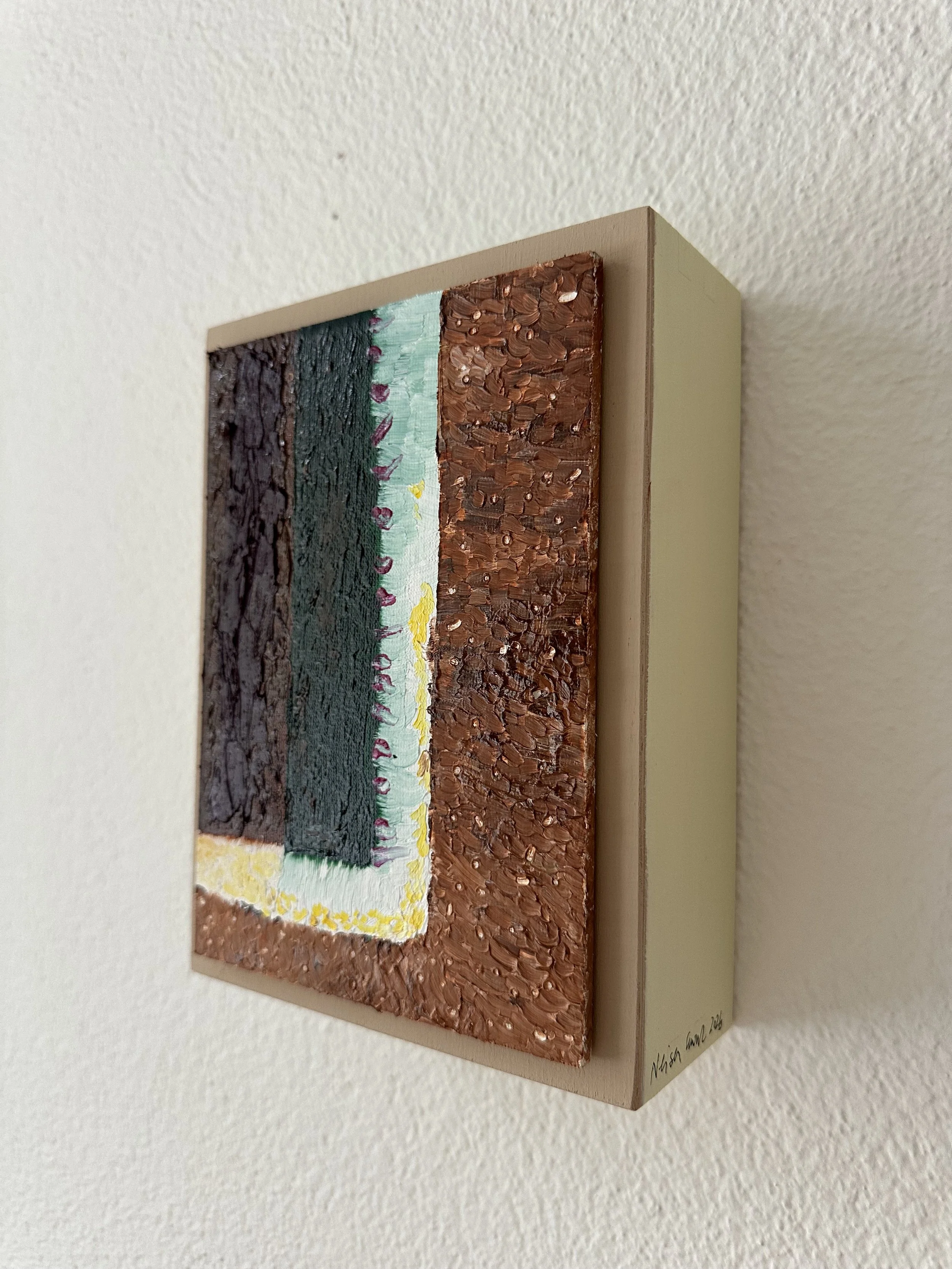 "hidden truth" - "my garden", Oil on Wood, 2026