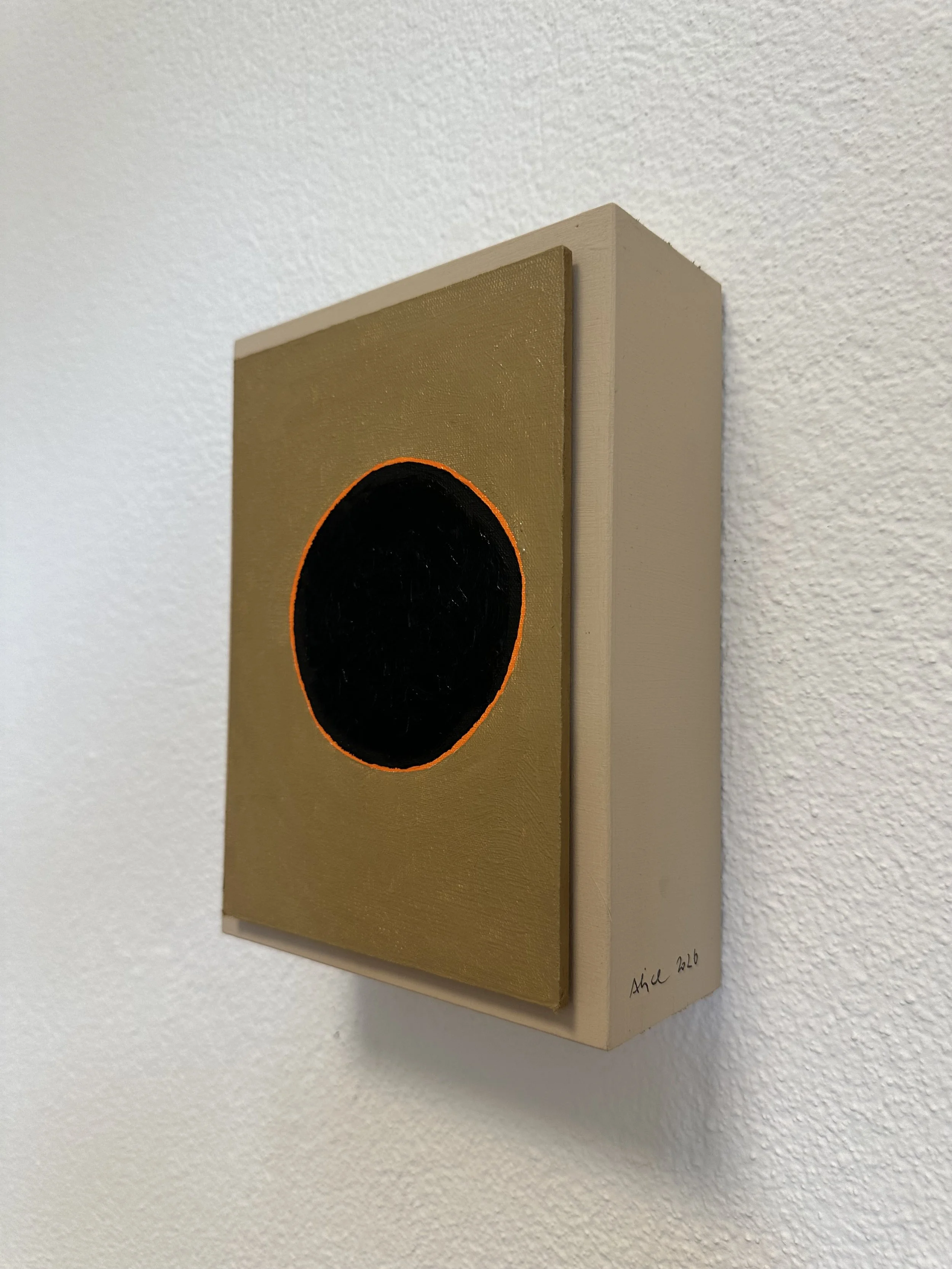 "hidden truth" - "darkness", Oil on Wood, 2026