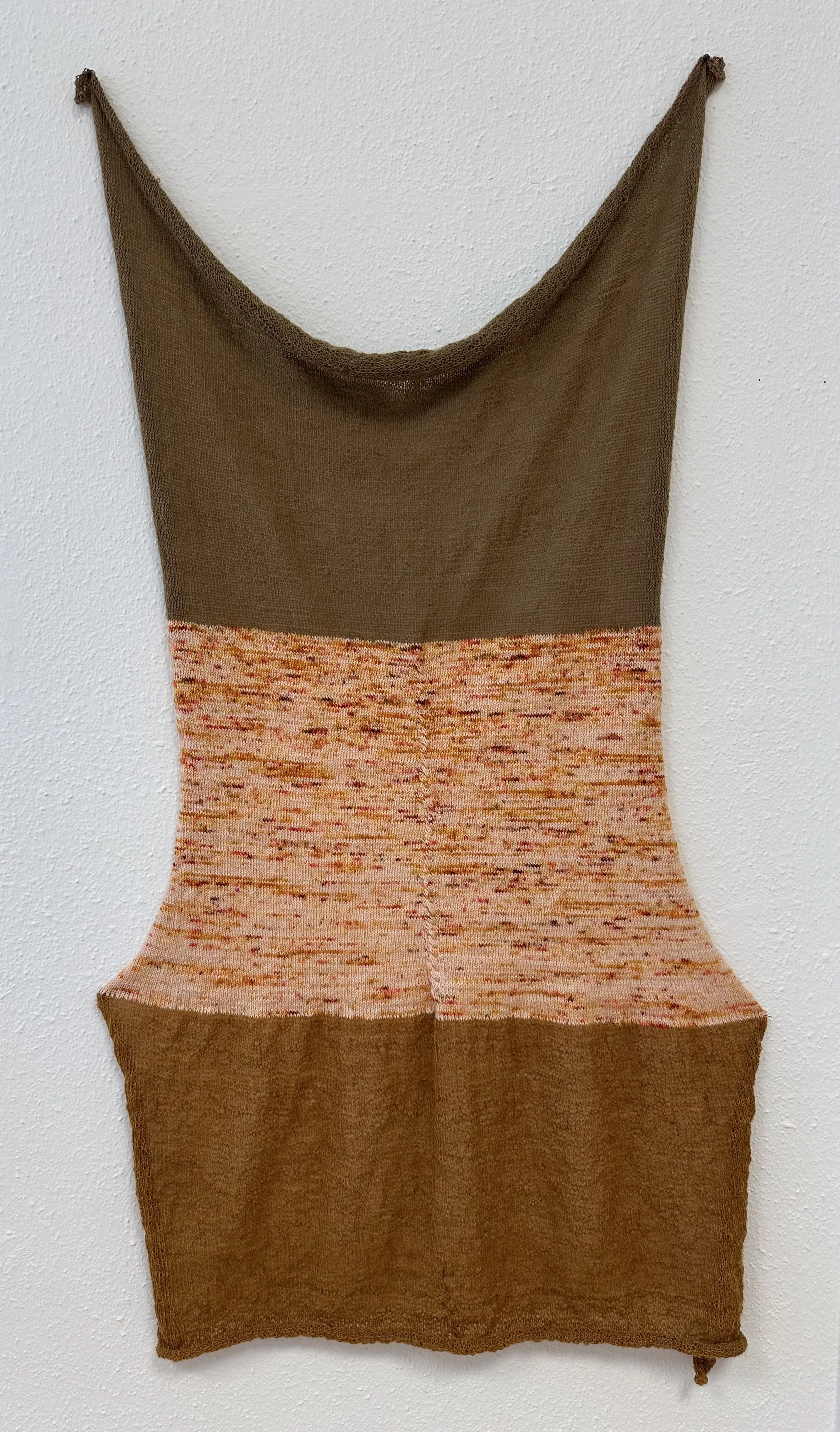 "Torso one", knitting sculpture, merino-wool, 2025/2026