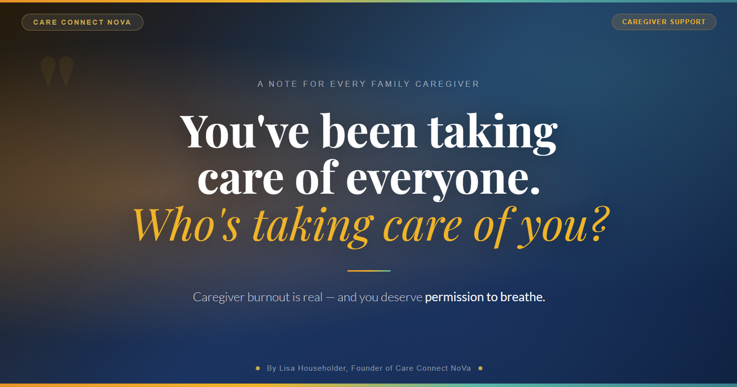Caring for the Caregiver: You Matter Too