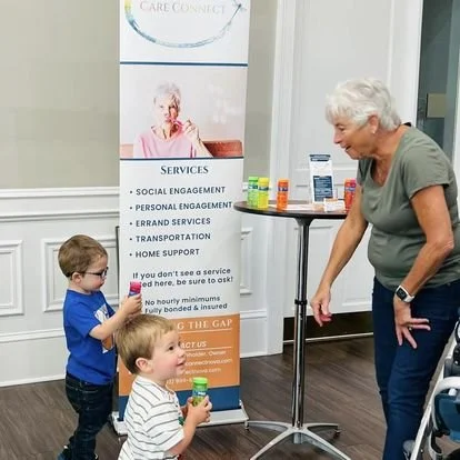 Care Connect NoVa sponsoring a local community event with a senior living community partner. Helping seniors to age gracefully and maintain their independence. 