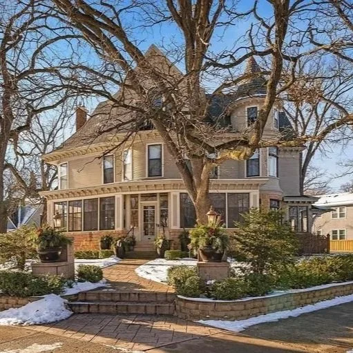 Moore House Sunny Spring Day Exterior