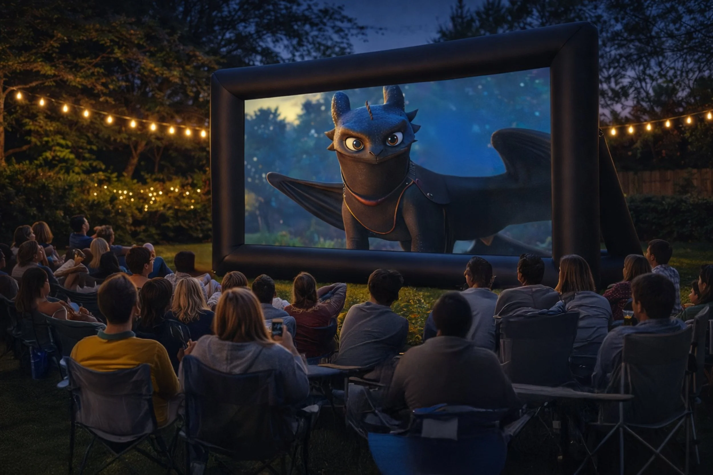 Big Screen Movie Night (16 Foot Inflatable Screen)