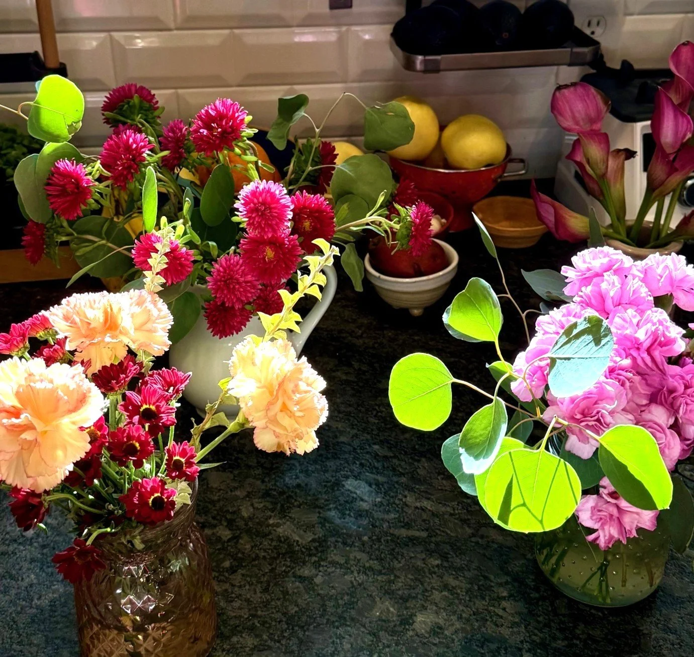 On the kitchen counter