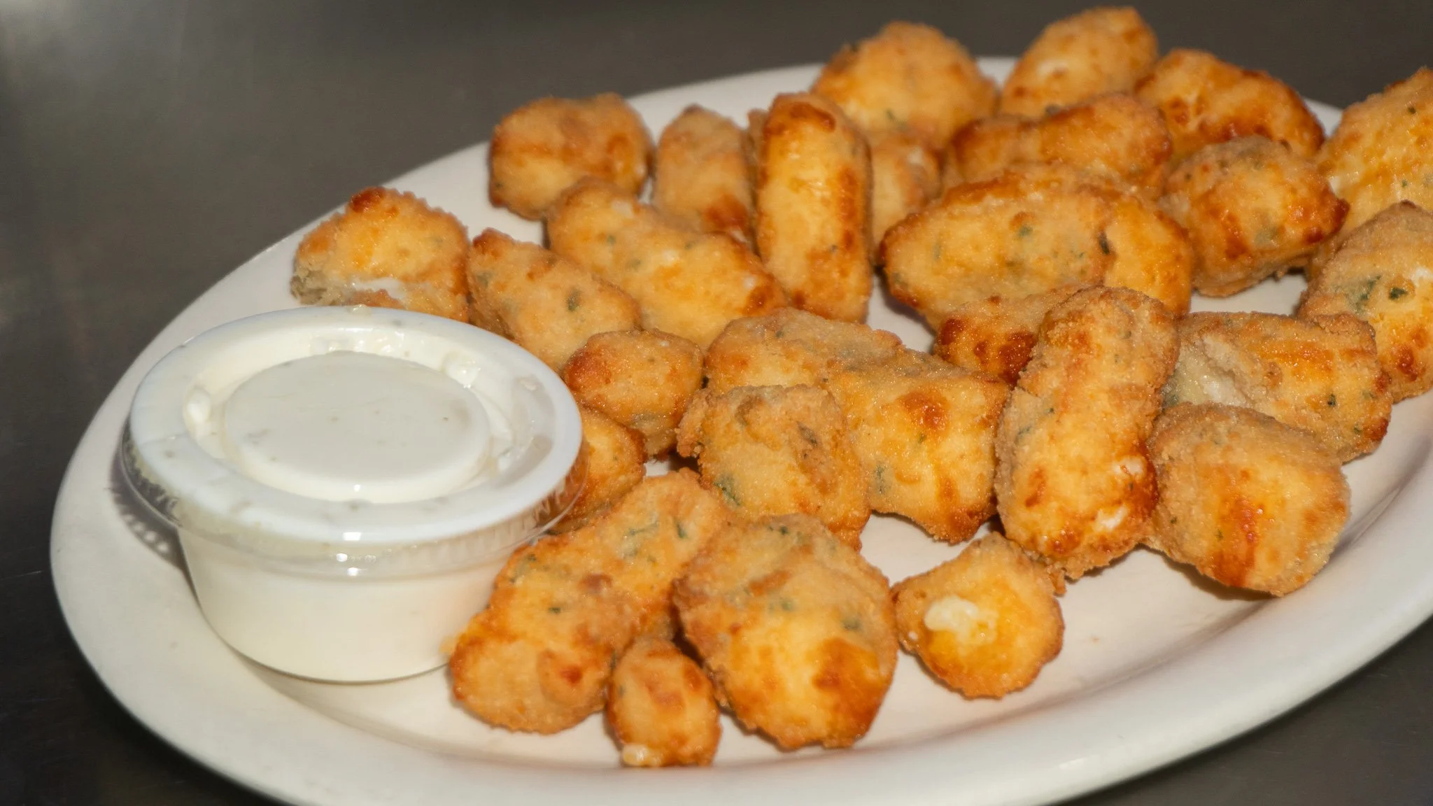 White Cheddar Garlic Cheese Curds