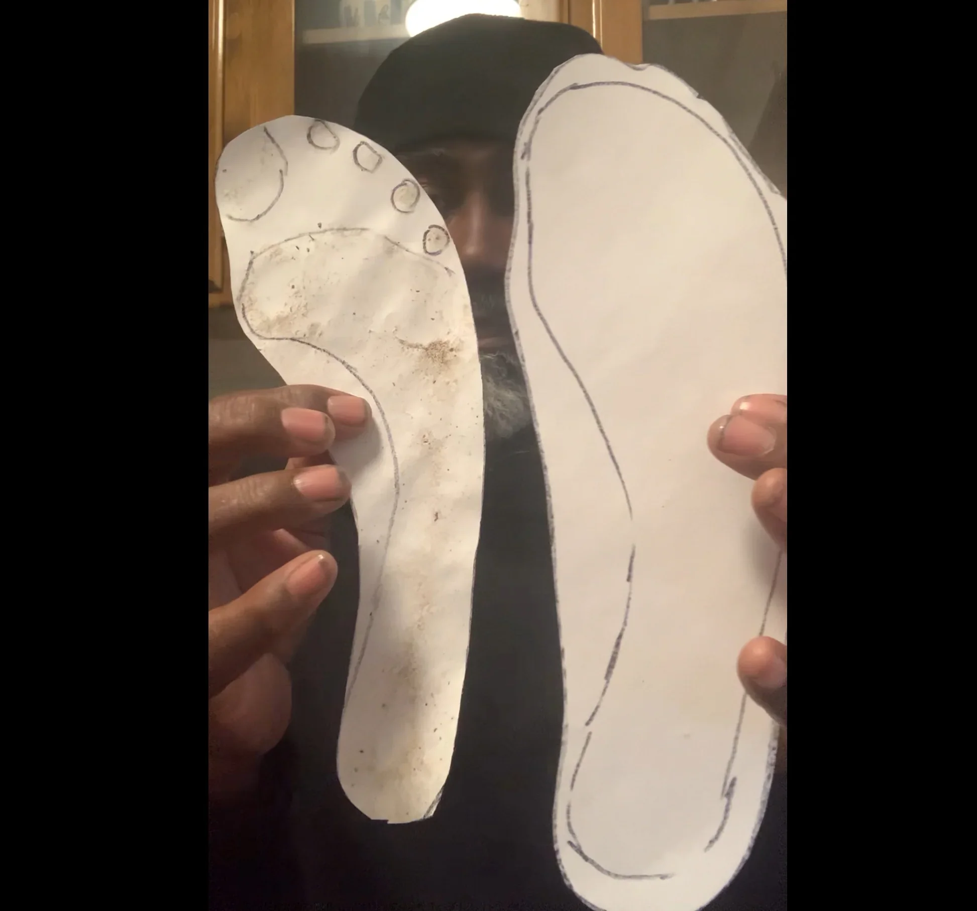 True foot size 