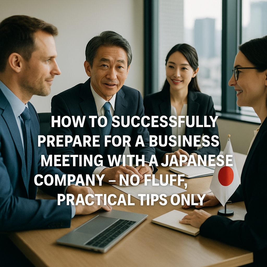 How to Successfully Prepare for a Business Meeting with a Japanese Company - No Fluff, Practical Tips Only