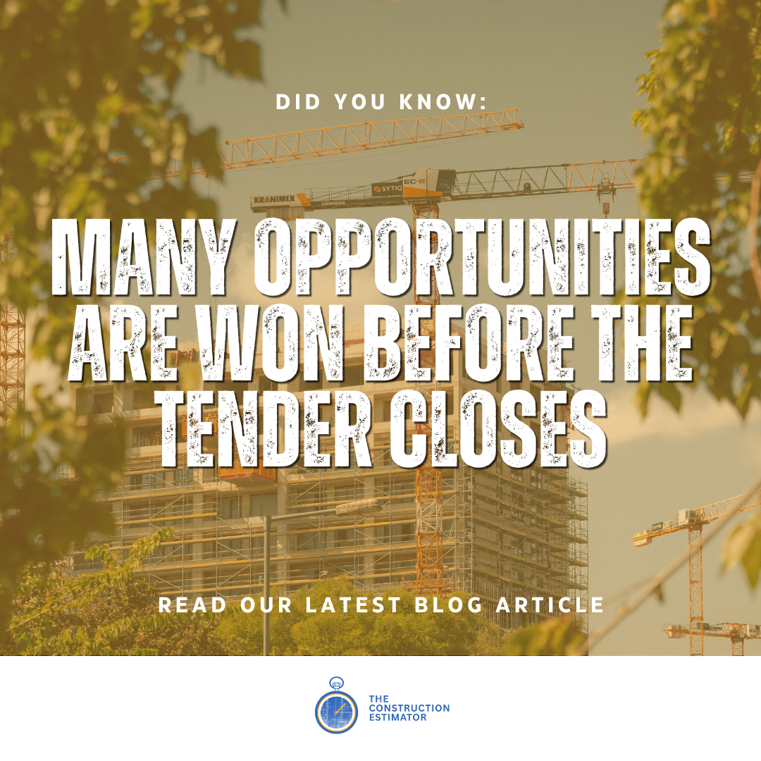 Many Opportunities Are Won Before the Tender Closes