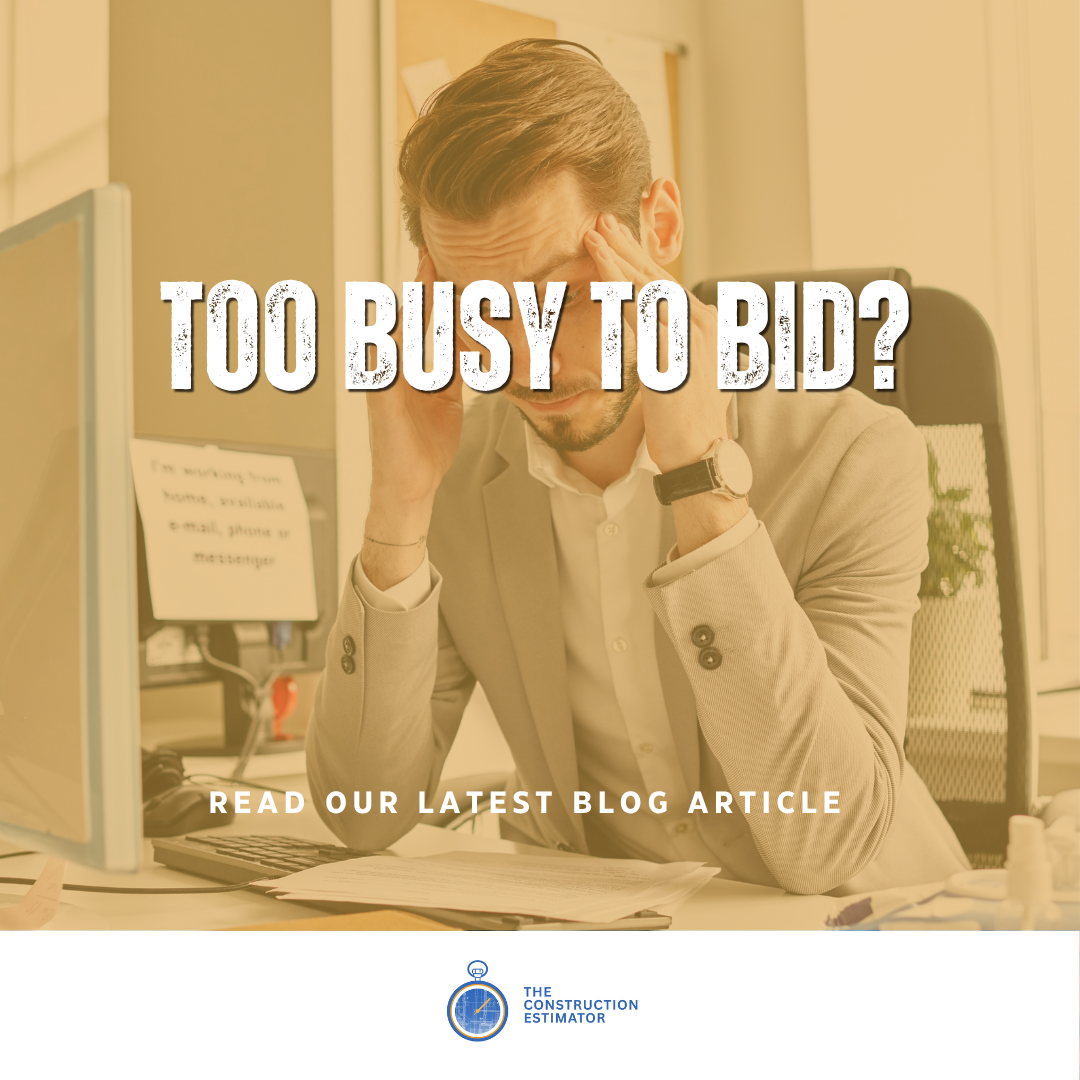 Too Busy to Bid? Recognizing an Estimating Capacity Problem