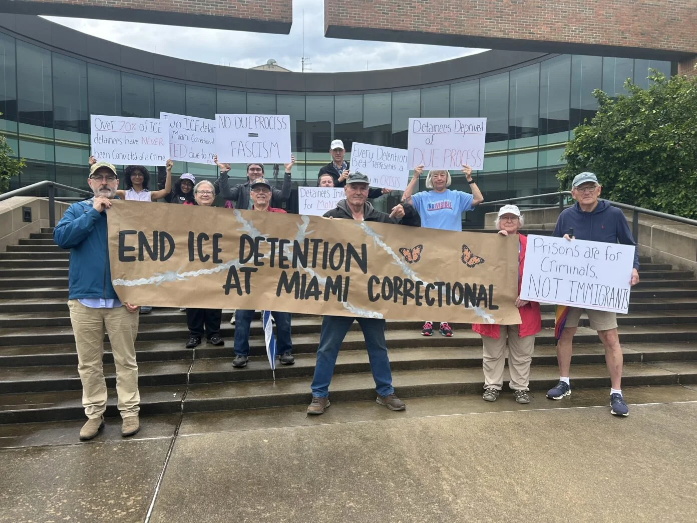 Local Residents Protest ICE Detention at Miami Correctional Facility