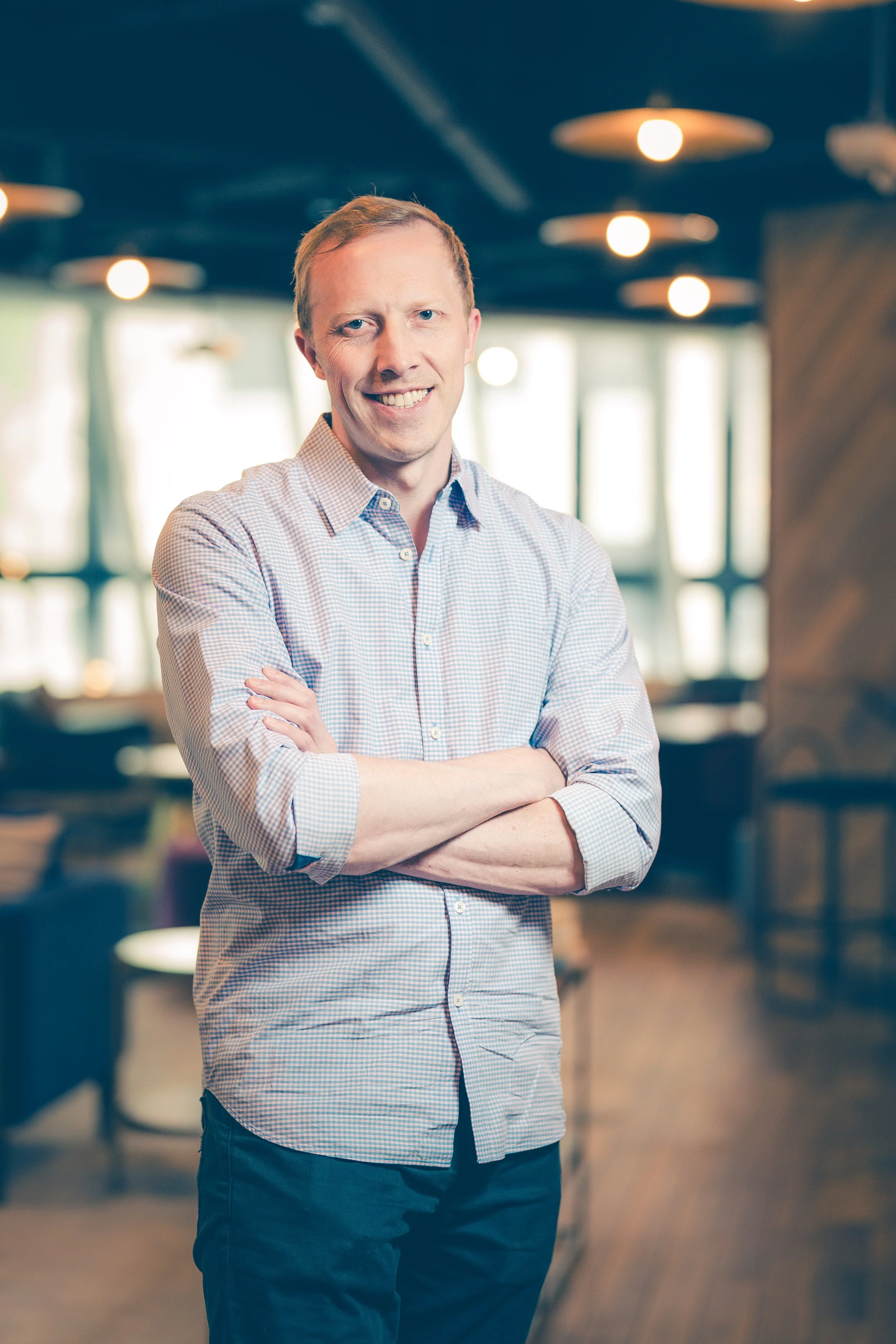 Professional portrait capturing a sense of authority and approachability for a Savannah-based thought leader.