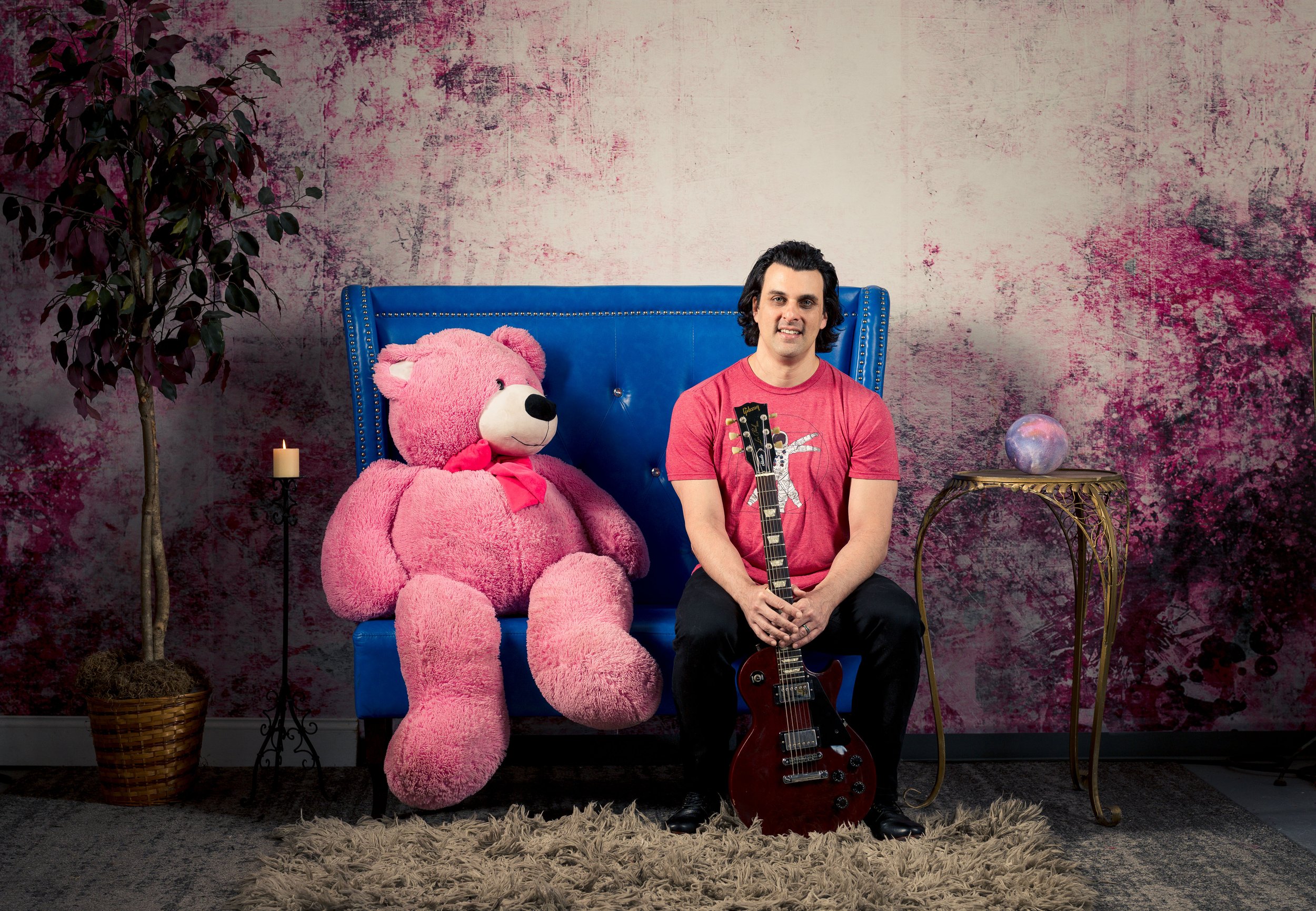 Conceptual Branding Portrait - Pink Teddy Bear