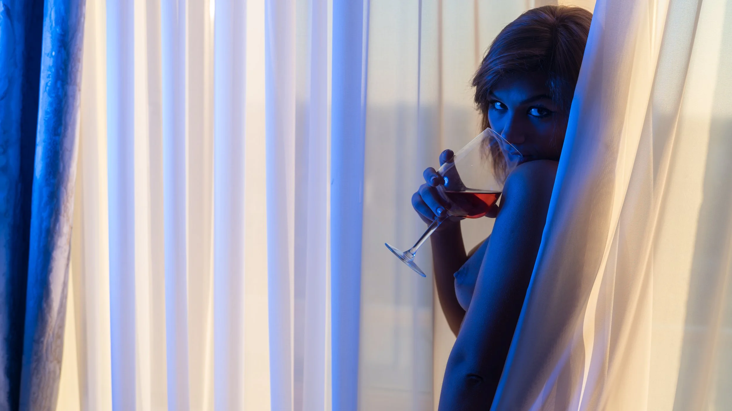 Curtained Intimate Portrait Sacramento