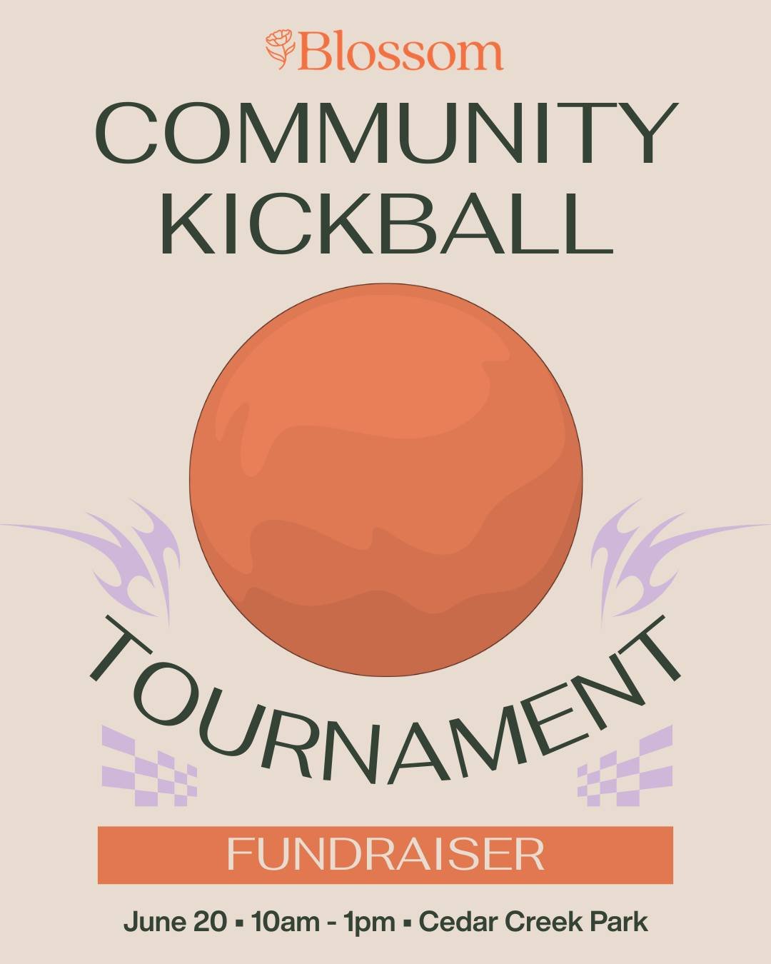 Save the date, and start building your team!⚽💚

Blossom is hosting a community kickball tournament fundraiser on June 20, bringing families and community together to support adults with IDD

Expect friendly competition, guaranteed games, food, and p