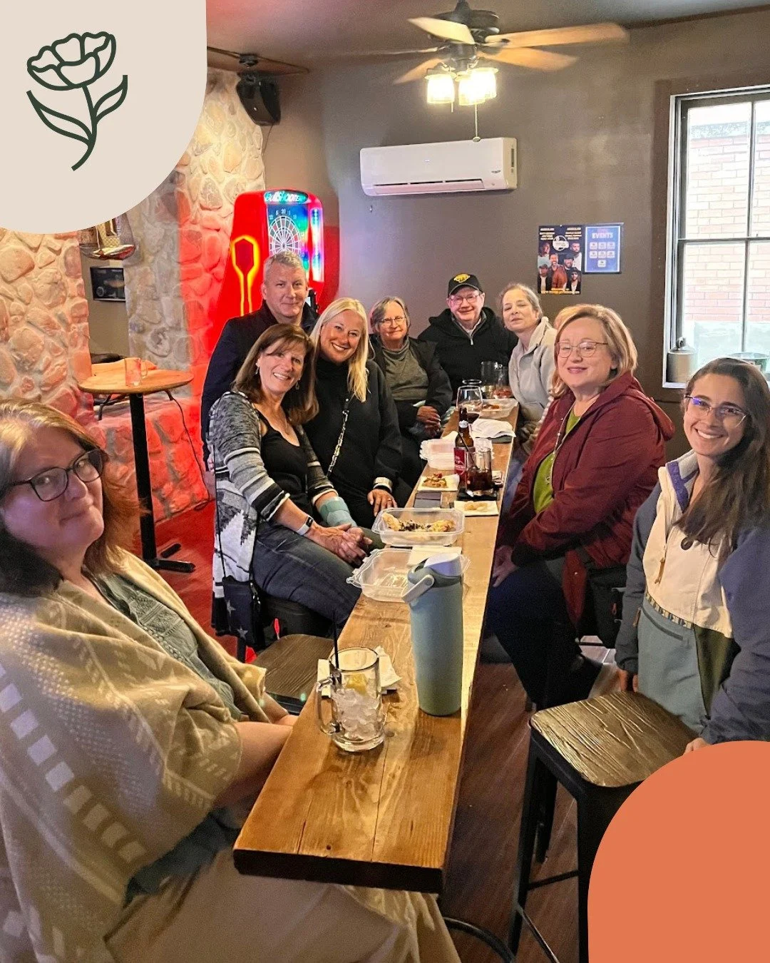 An evening of connection, conversation, and community 🌸 Our Morning Glory Program for Parents &amp; Caregivers Happy Hour at North 48 bought people toegether over beverages, delicious Stilt House flatbreads, and fun but meaningful conversation. 

Th